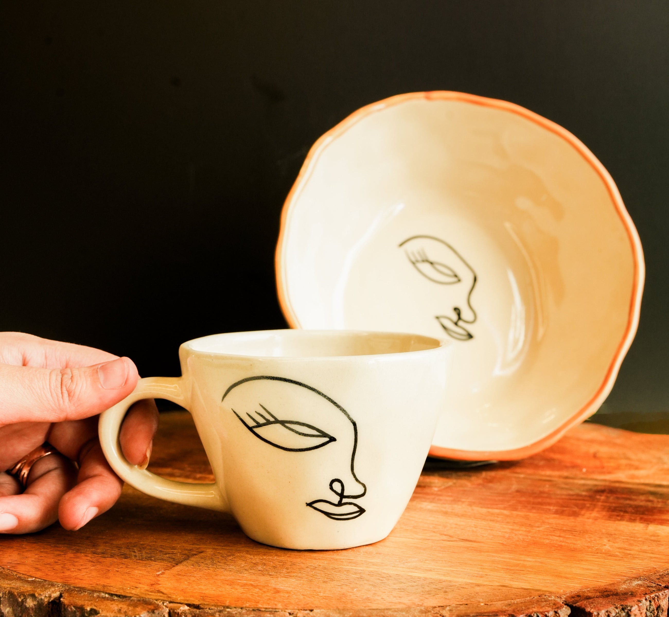 Abstract Breakfast set