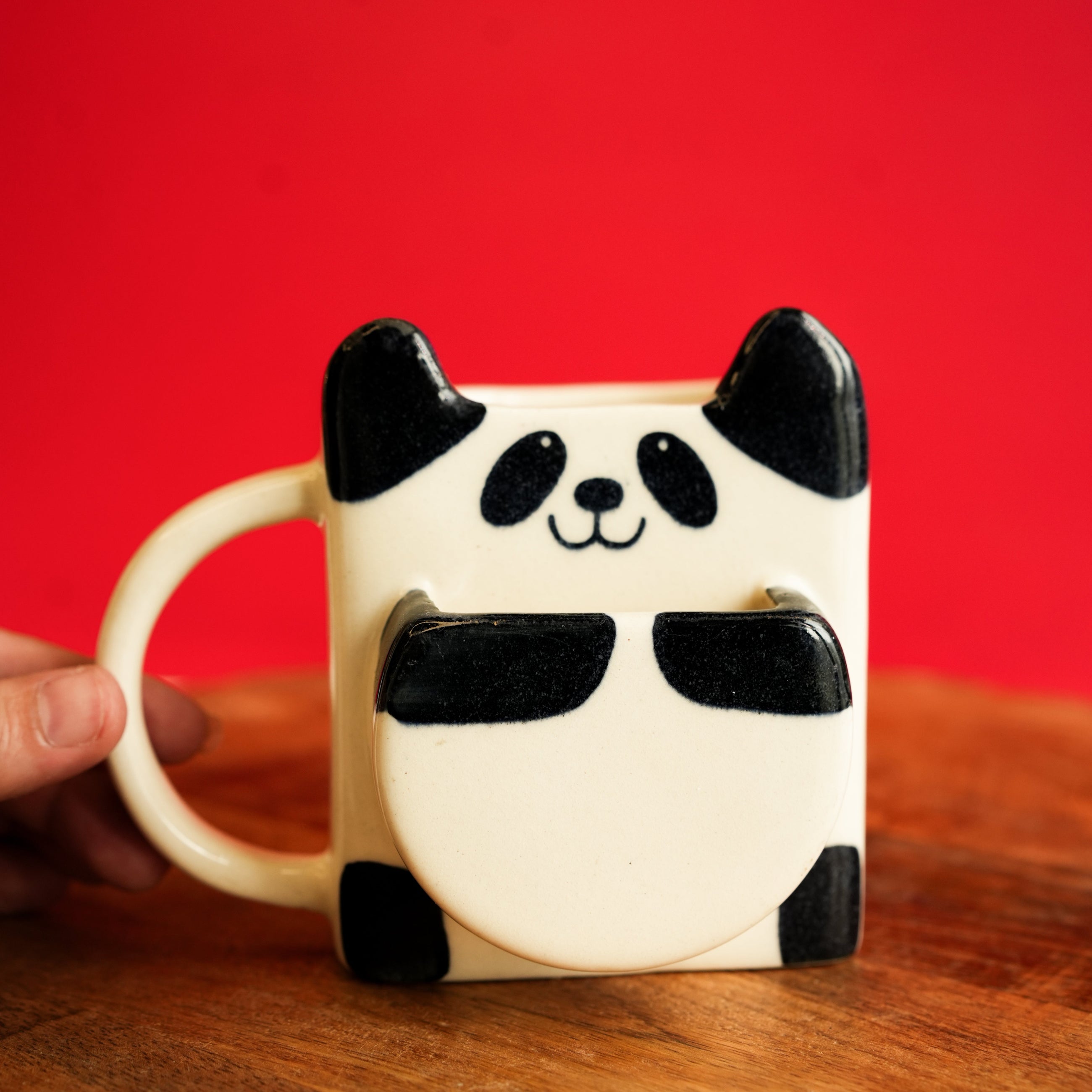 Panda biscuit pocket mug