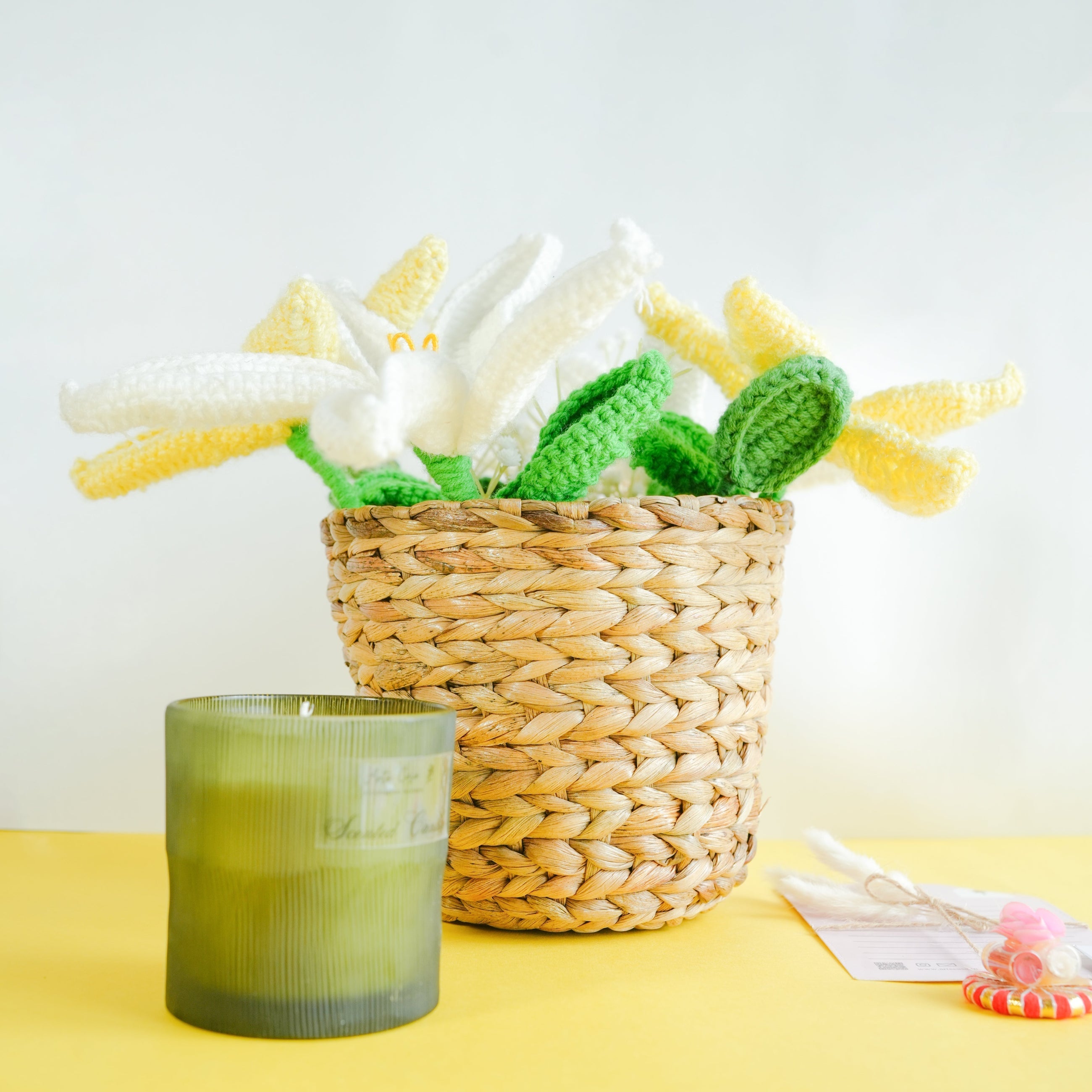 Blossoms of Love Candle Basket