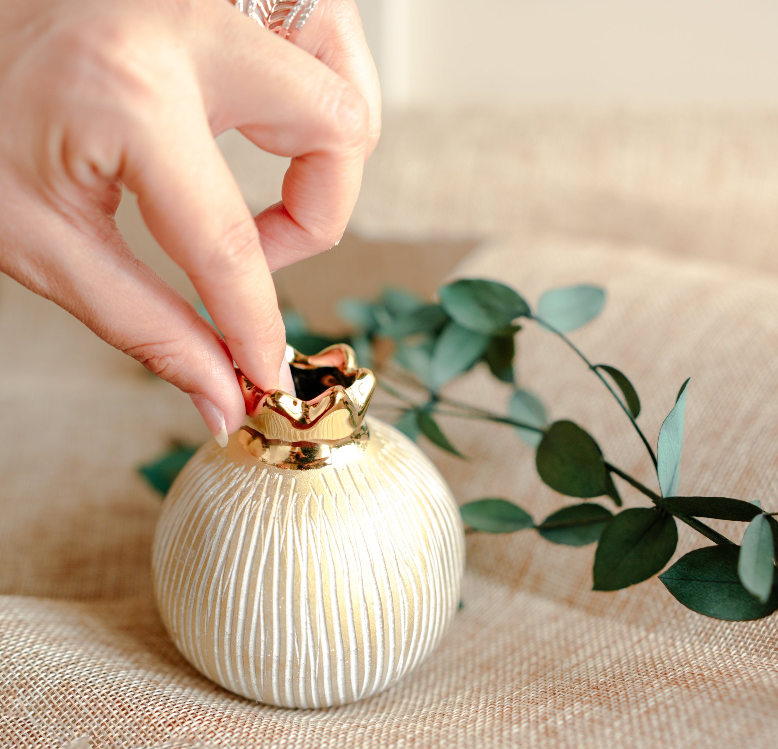 Pomegranate Jewel Vase- Medium