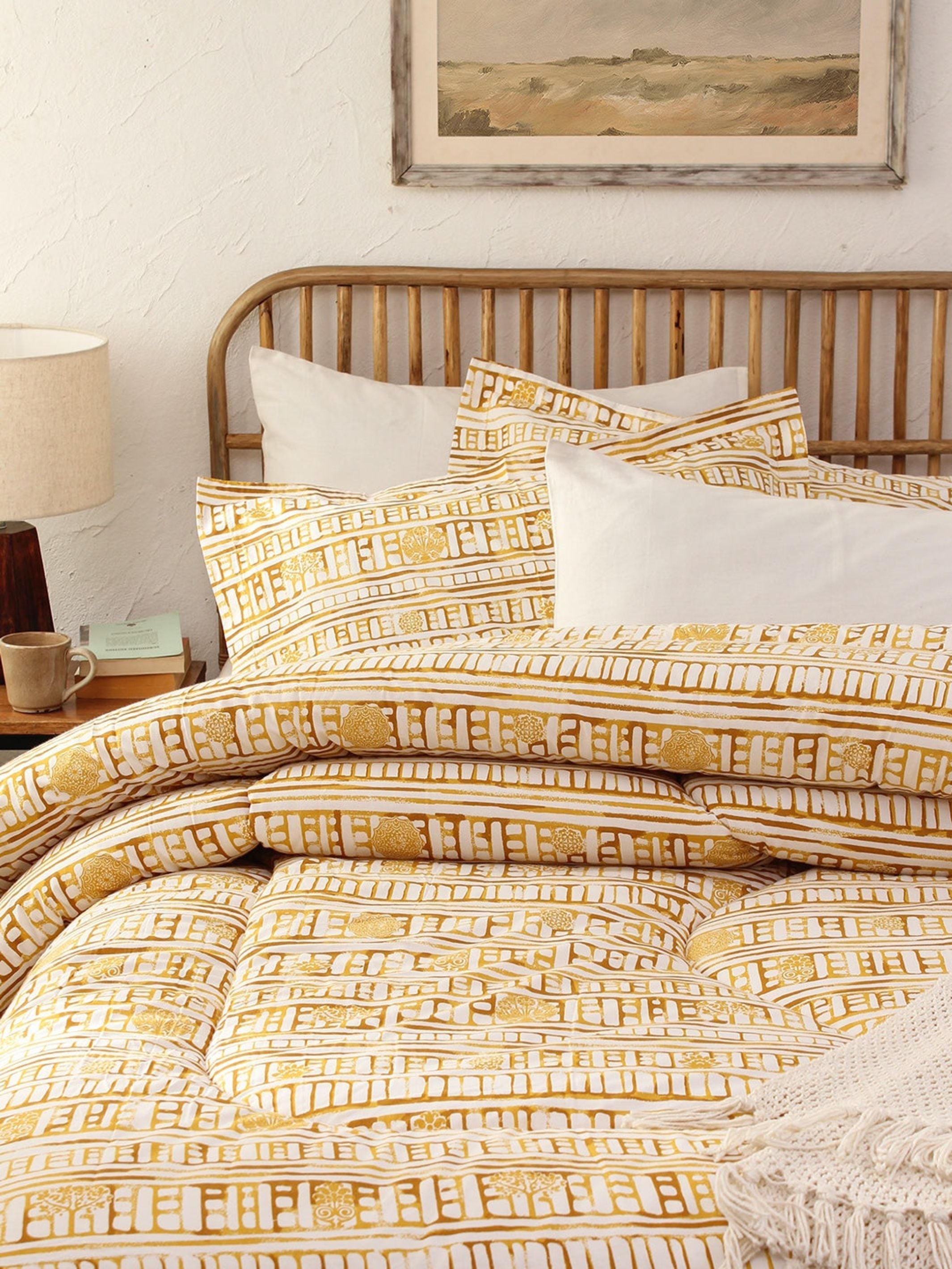 Comforter - Sanchi Single (Yellow)