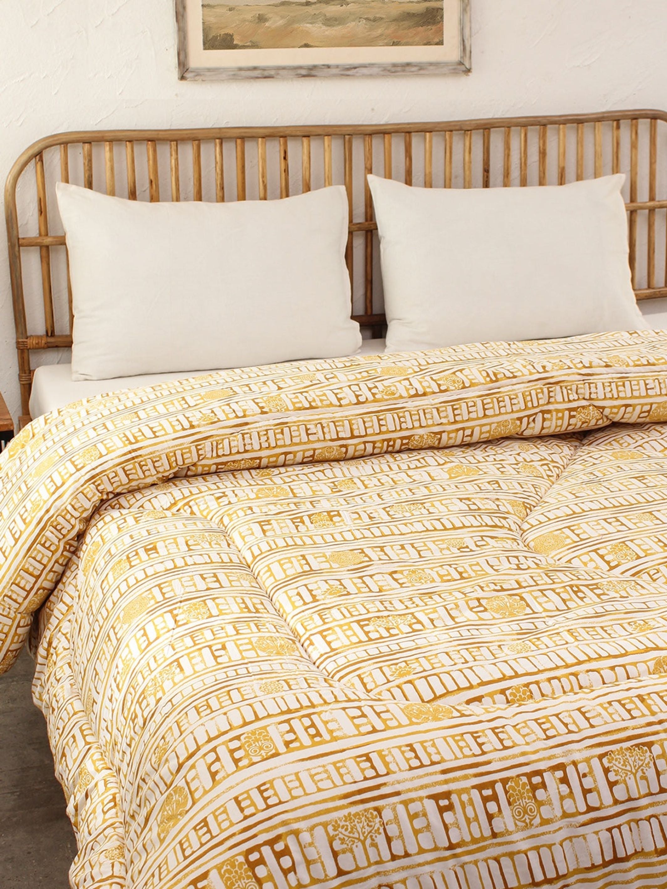 Comforter - Sanchi Single (Yellow)