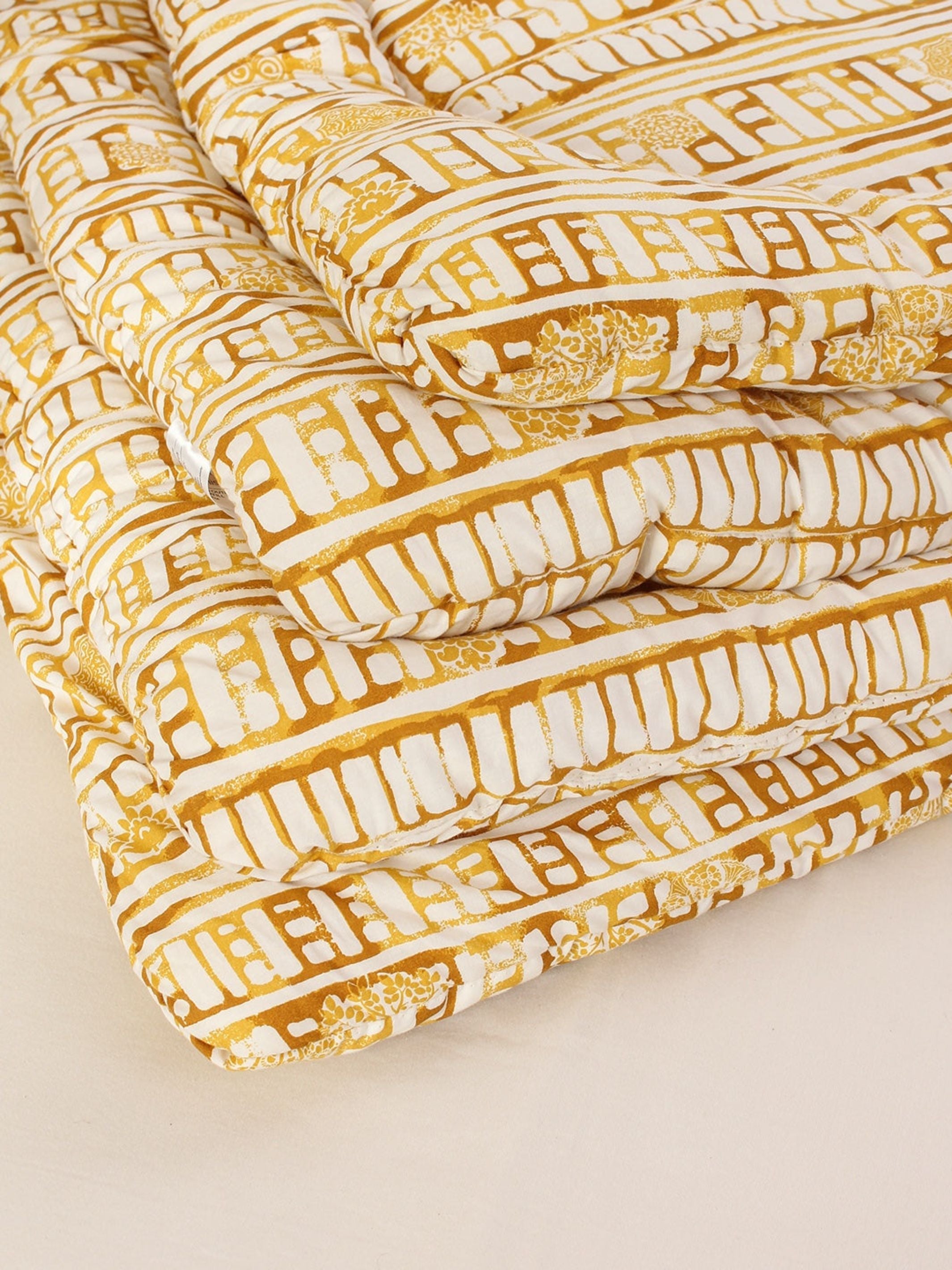 Comforter - Sanchi Single (Yellow)