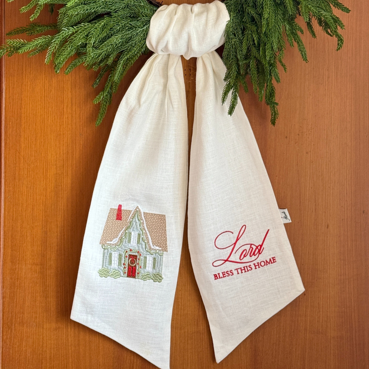 Wreath Sash | Cottage – Lord Bless This Home