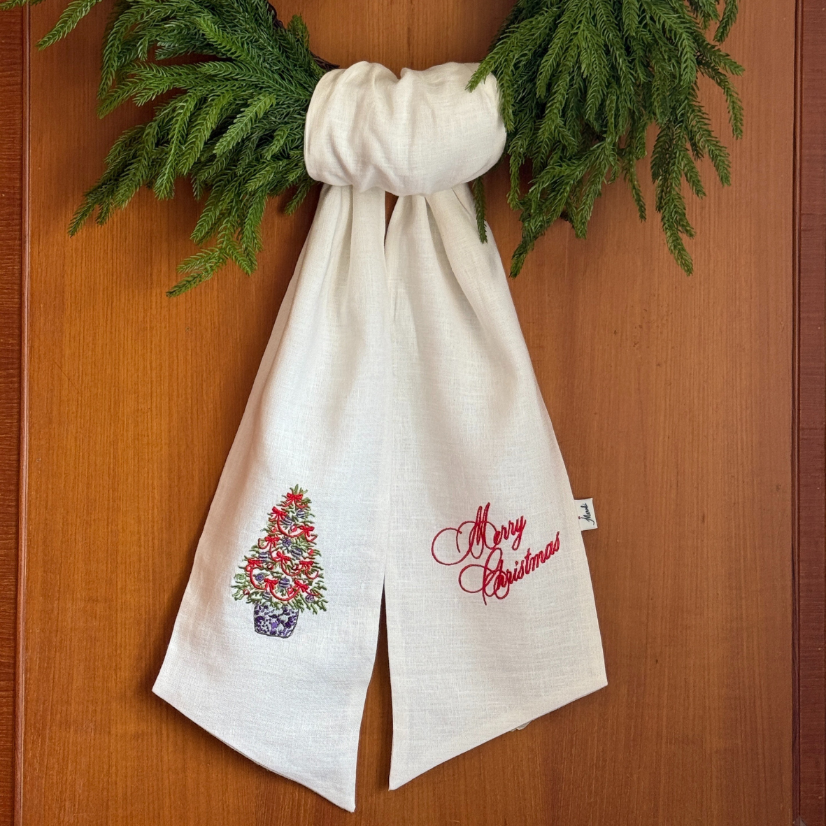 Wreath Sash | Pot of Joy - Merry Christmas