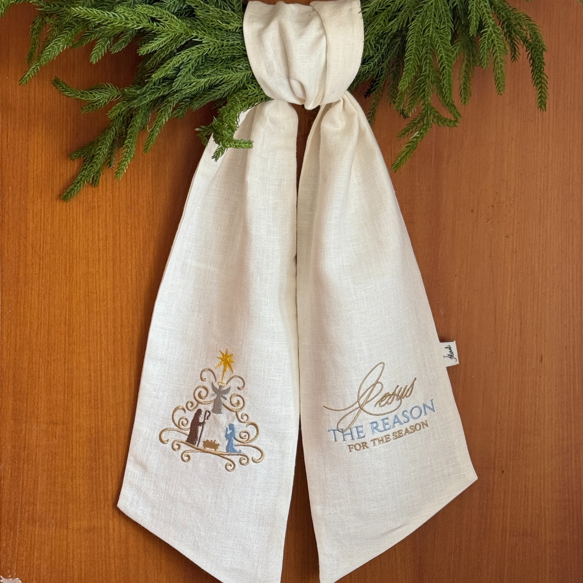 Wreath Sash | Nativity – Jesus the Reason for the Season