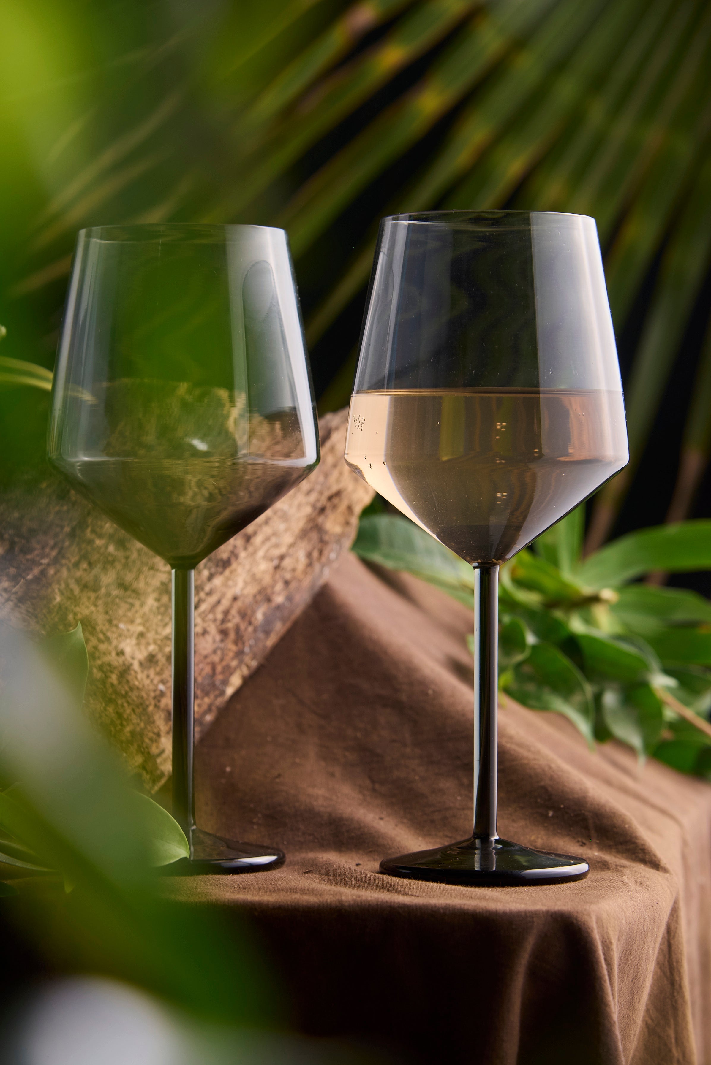 Coloured Tube Wine Glass | 400 ml | Set of 2, 4, 6