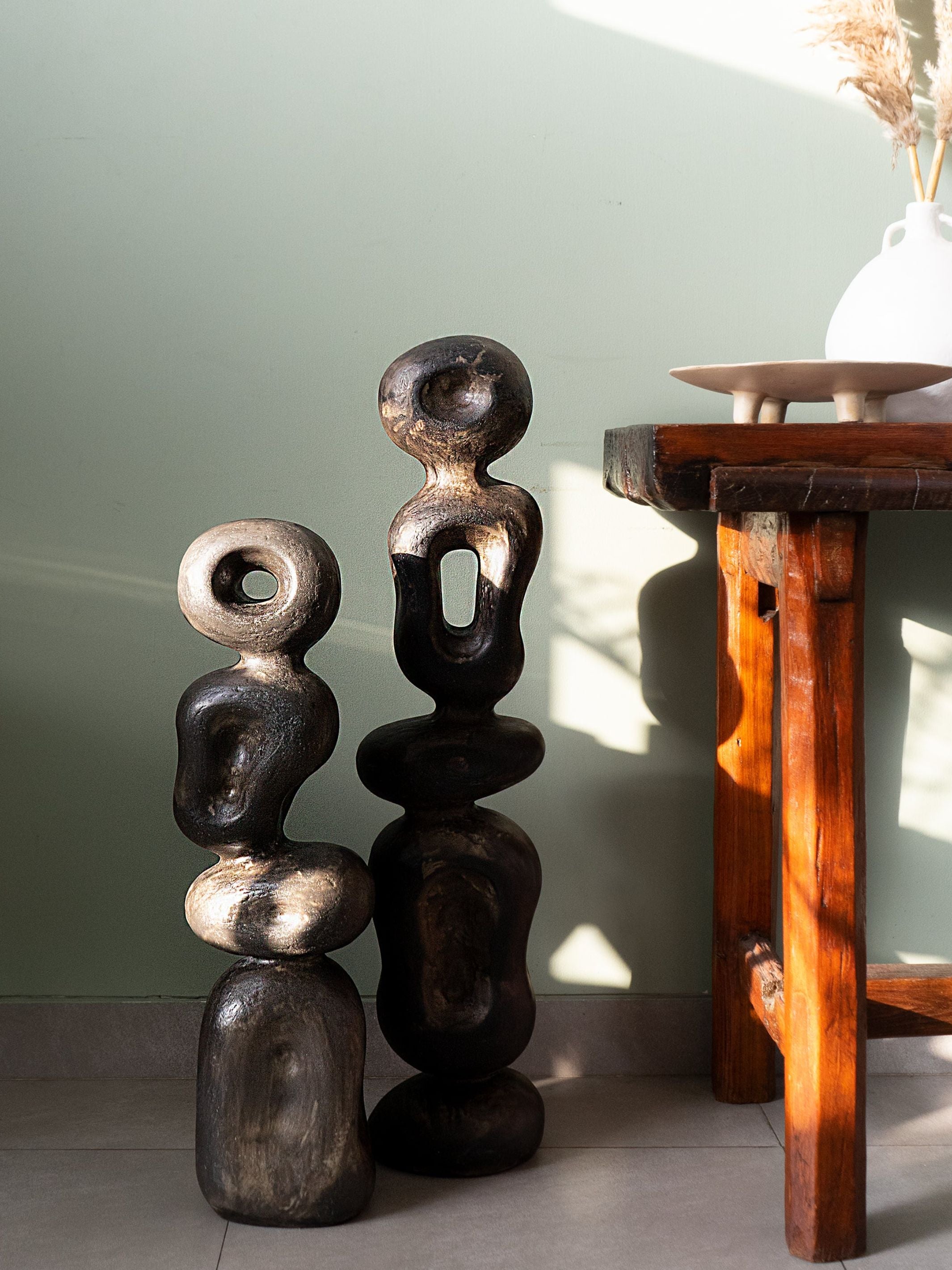 Black Ren Organic Sculpture