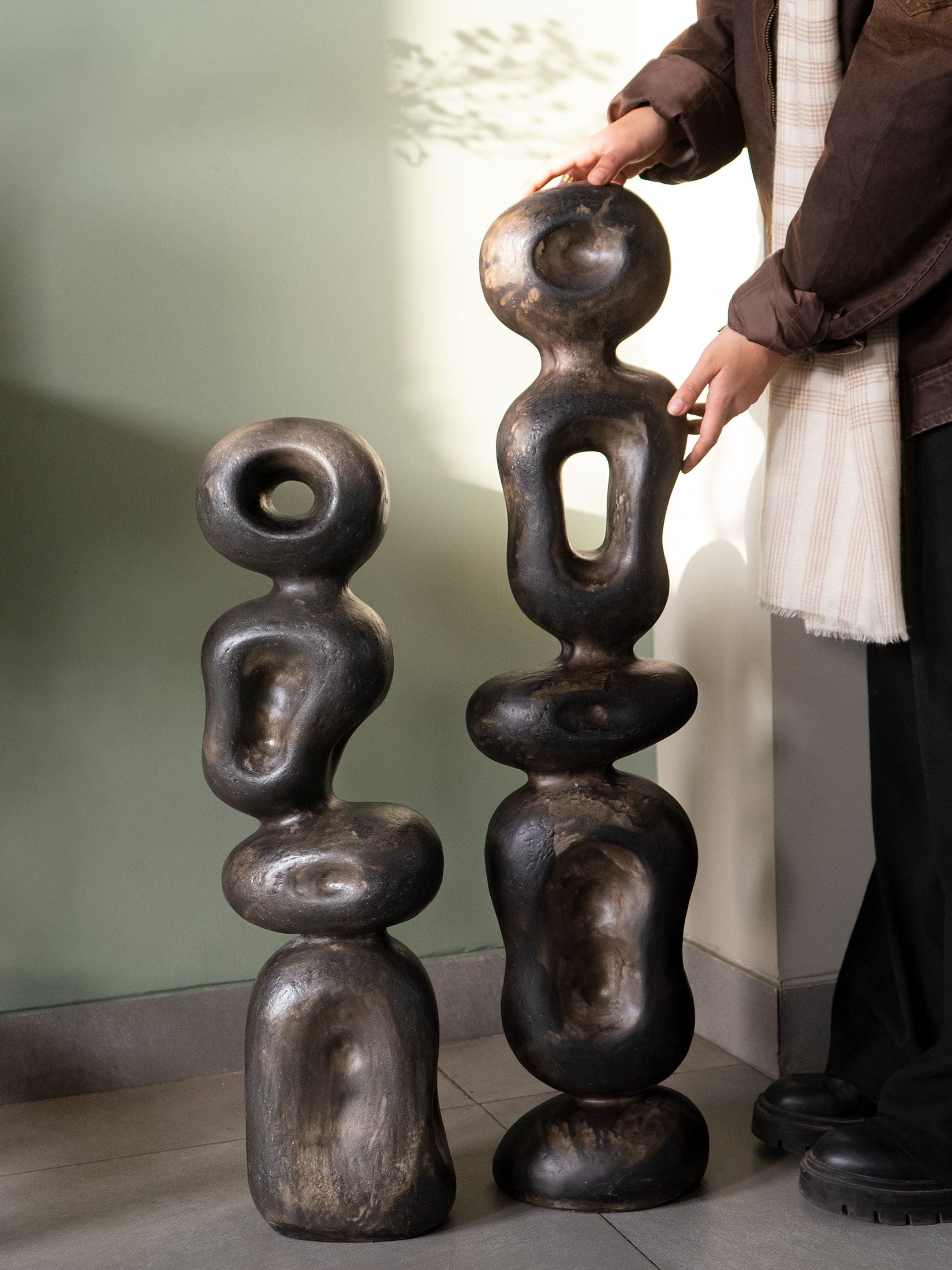 Black Ren Organic Sculpture