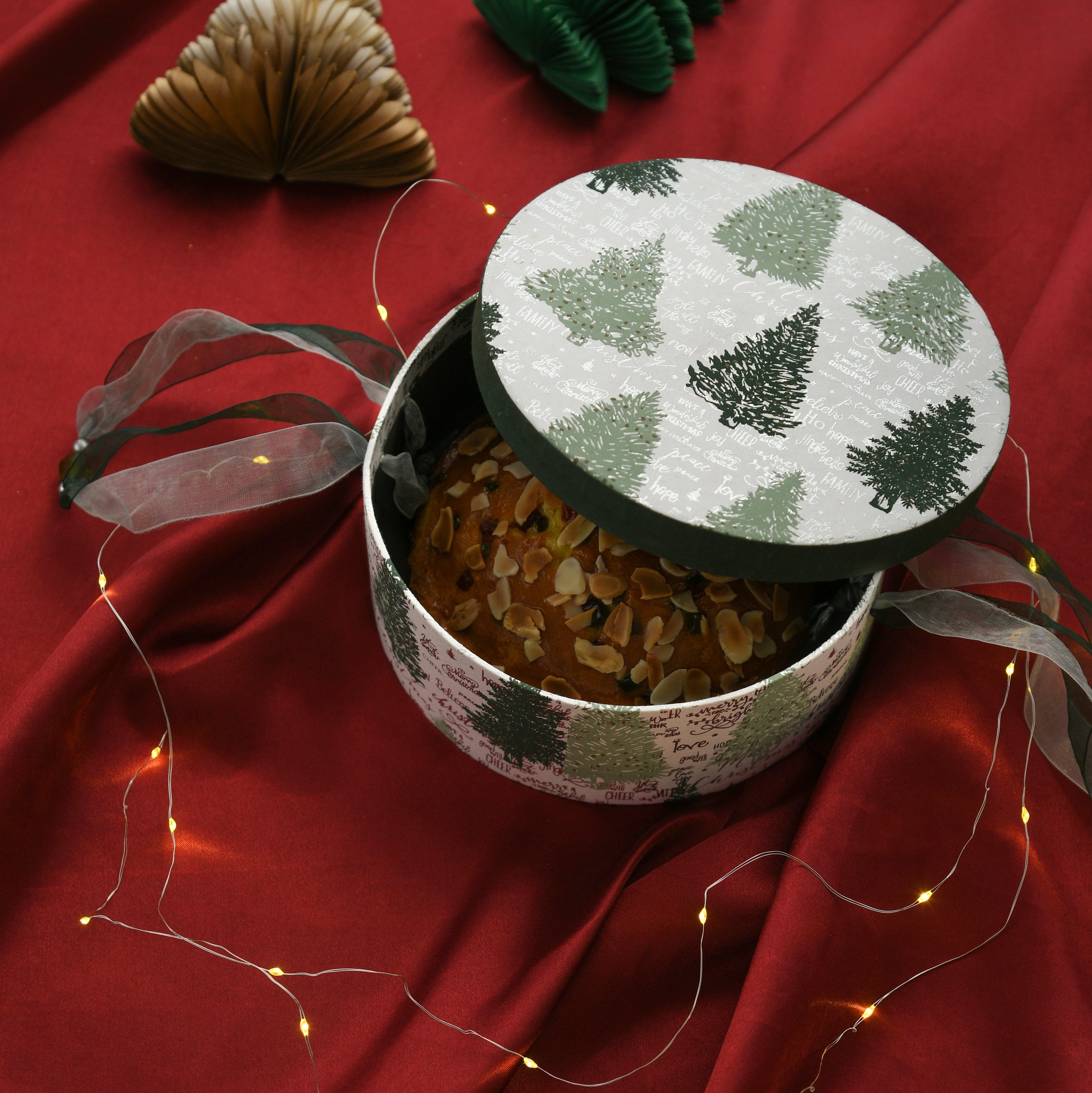 Christmas Tree Round Gift Box