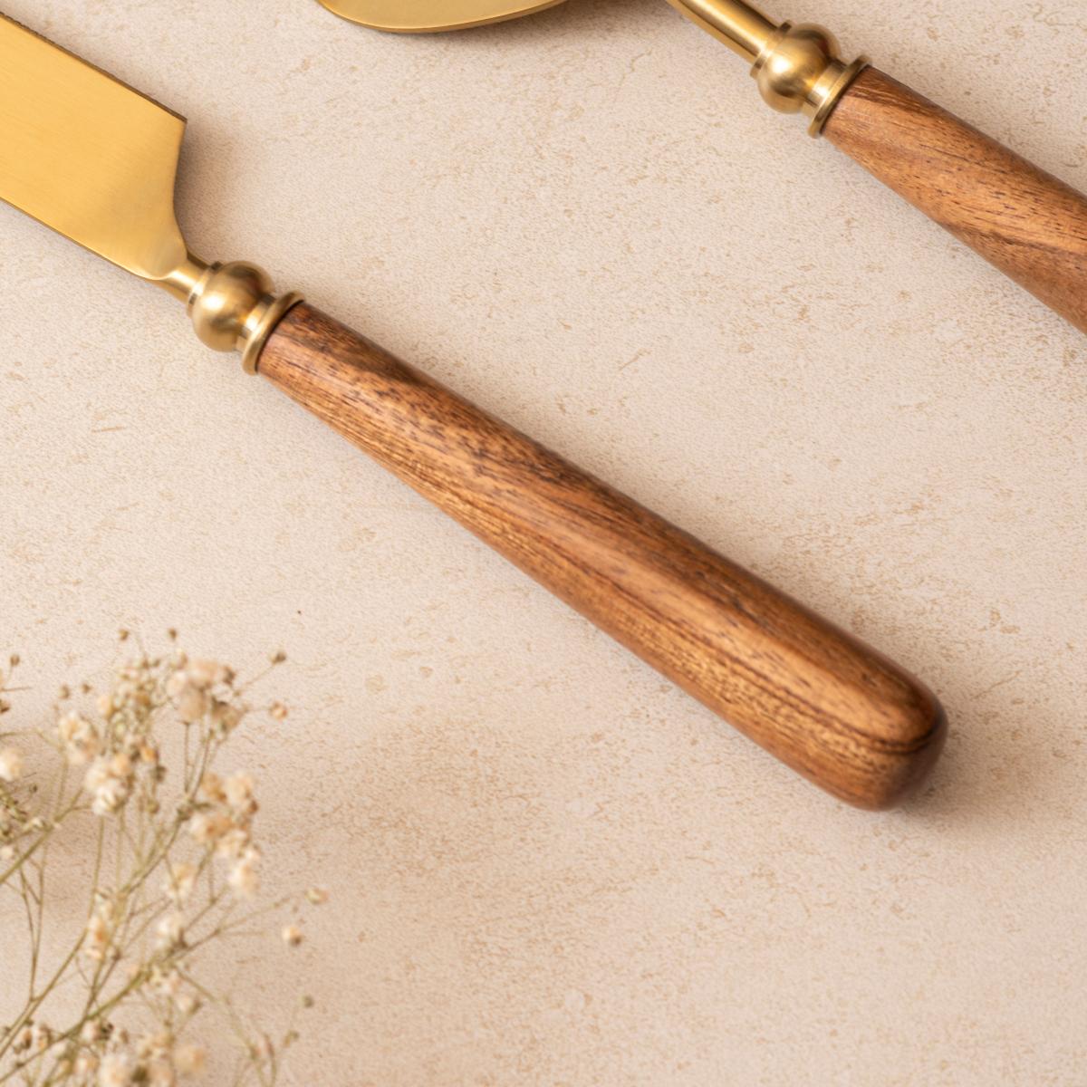 Cake Knife & Server - Earthy Luxe