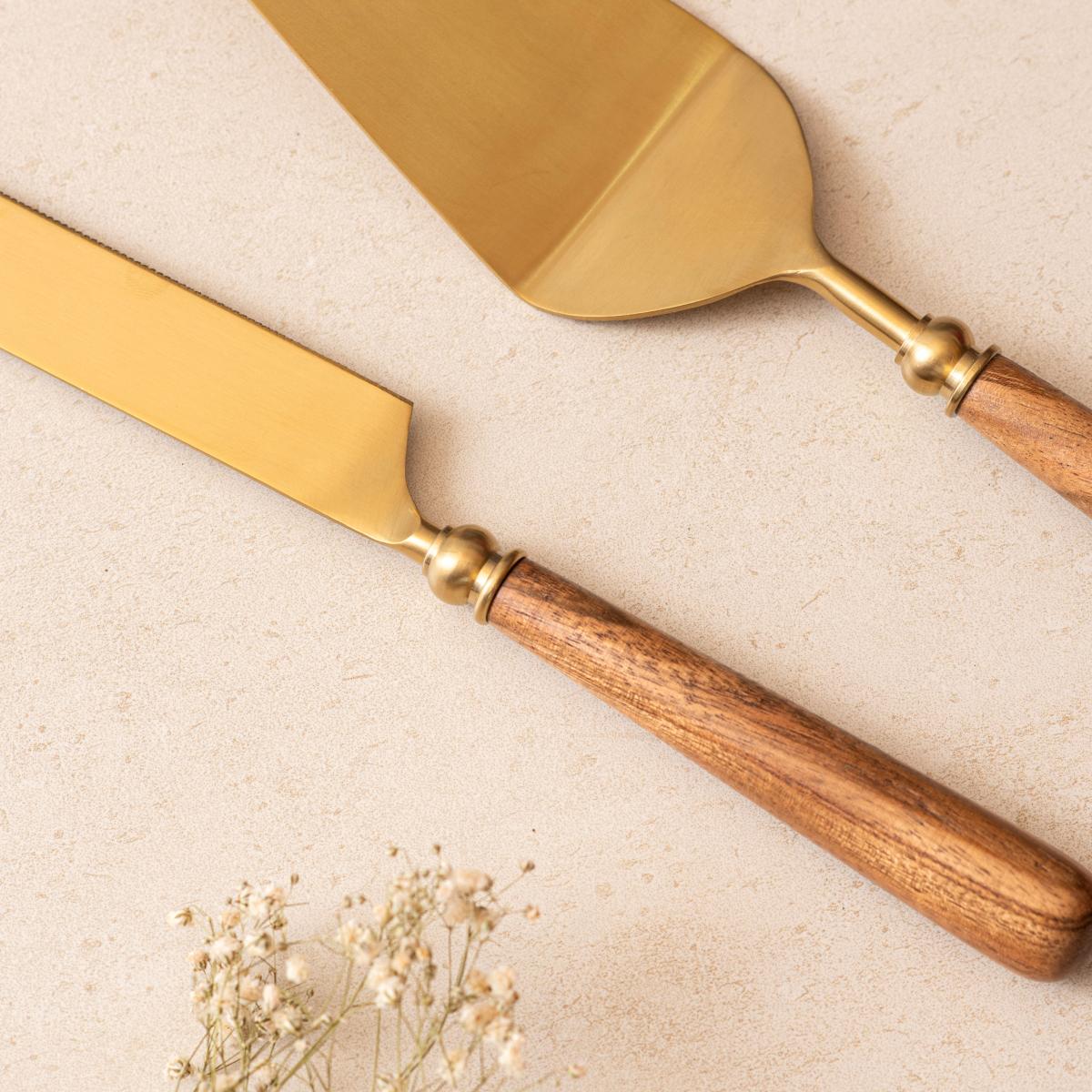 Cake Knife & Server - Earthy Luxe