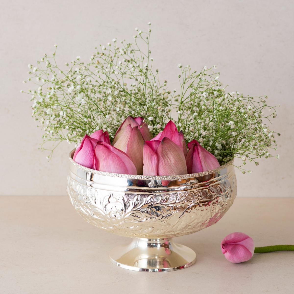 Enchanted Forest Urli/Center Piece - Silver