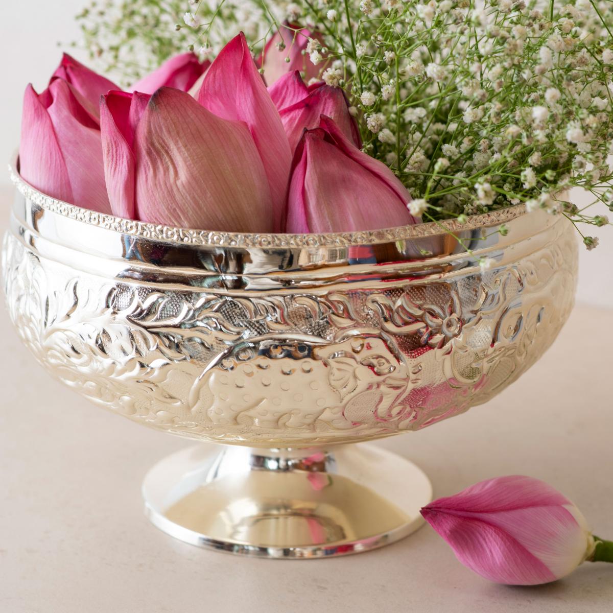 Enchanted Forest Urli/Center Piece - Silver