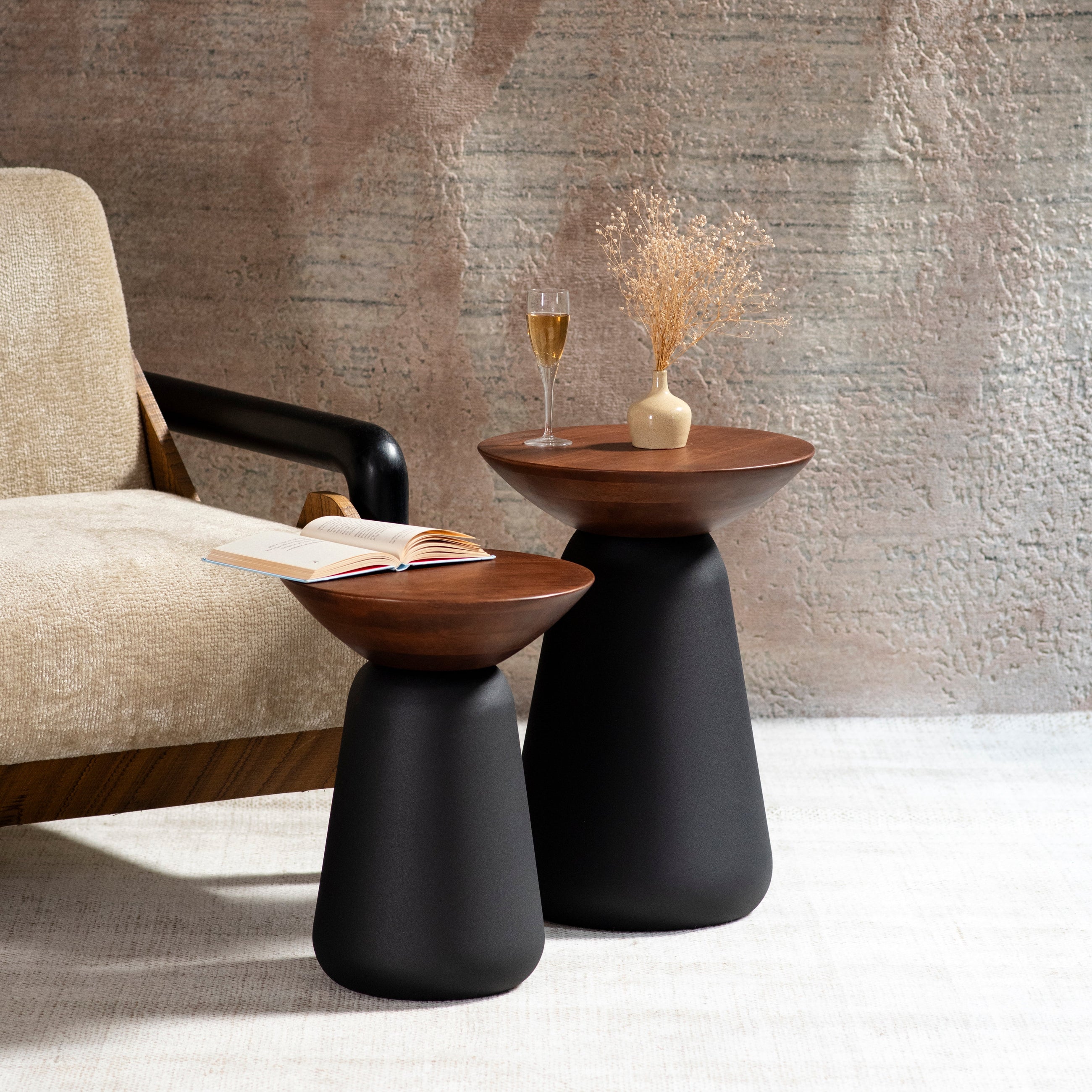 Nat Tables Black - Set of 2