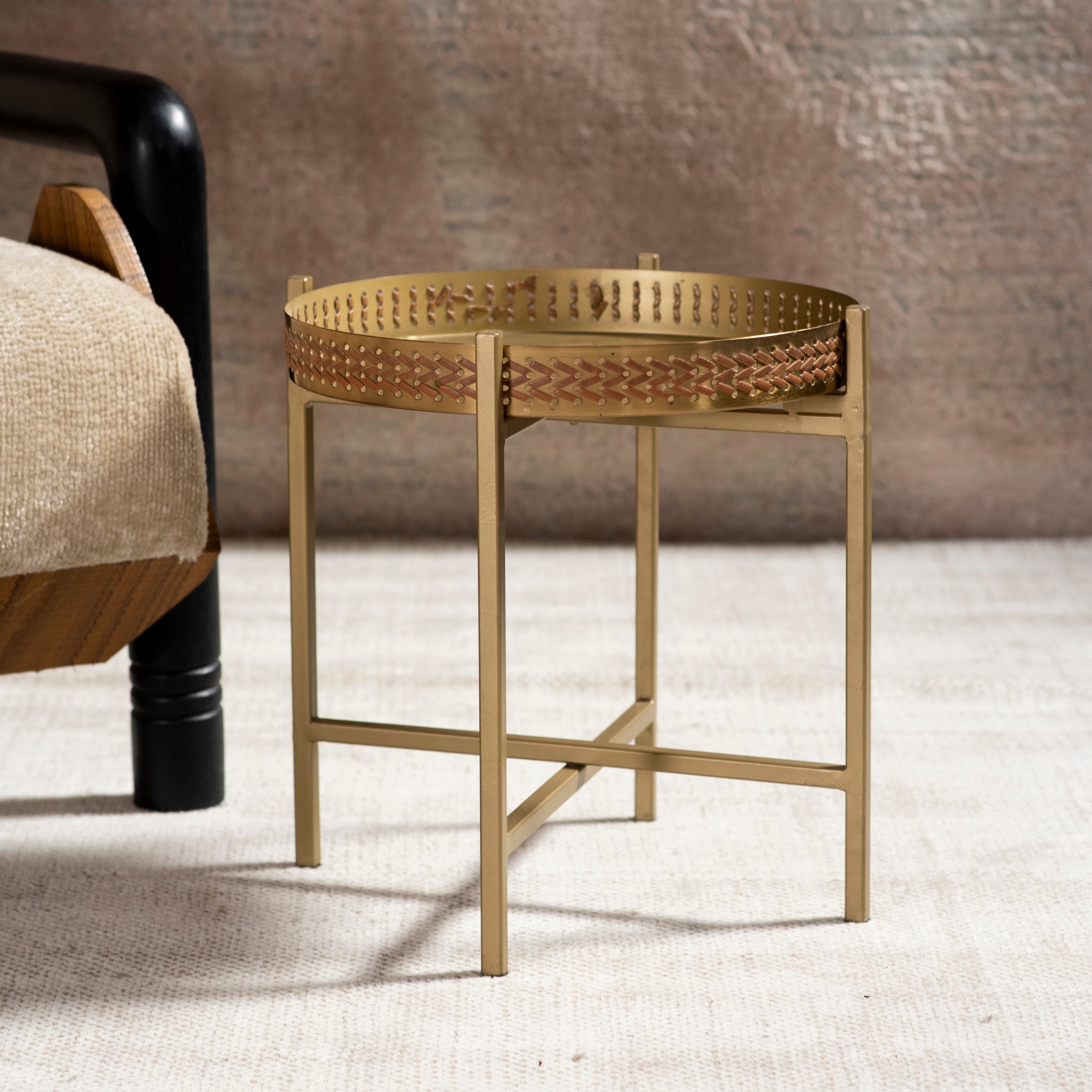 Weave Gold Table