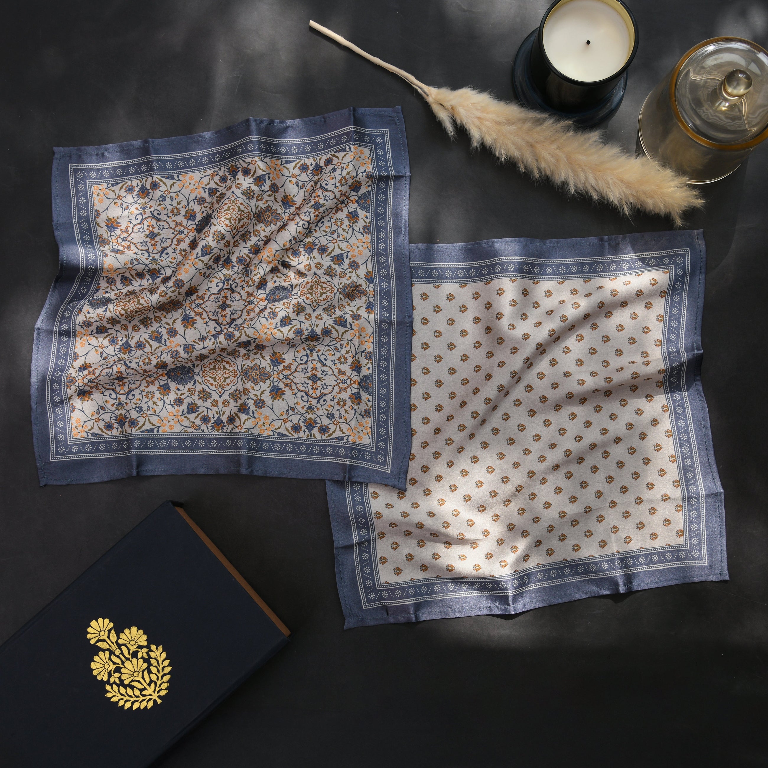 Ornate Blossom Pocket Square Gift Set