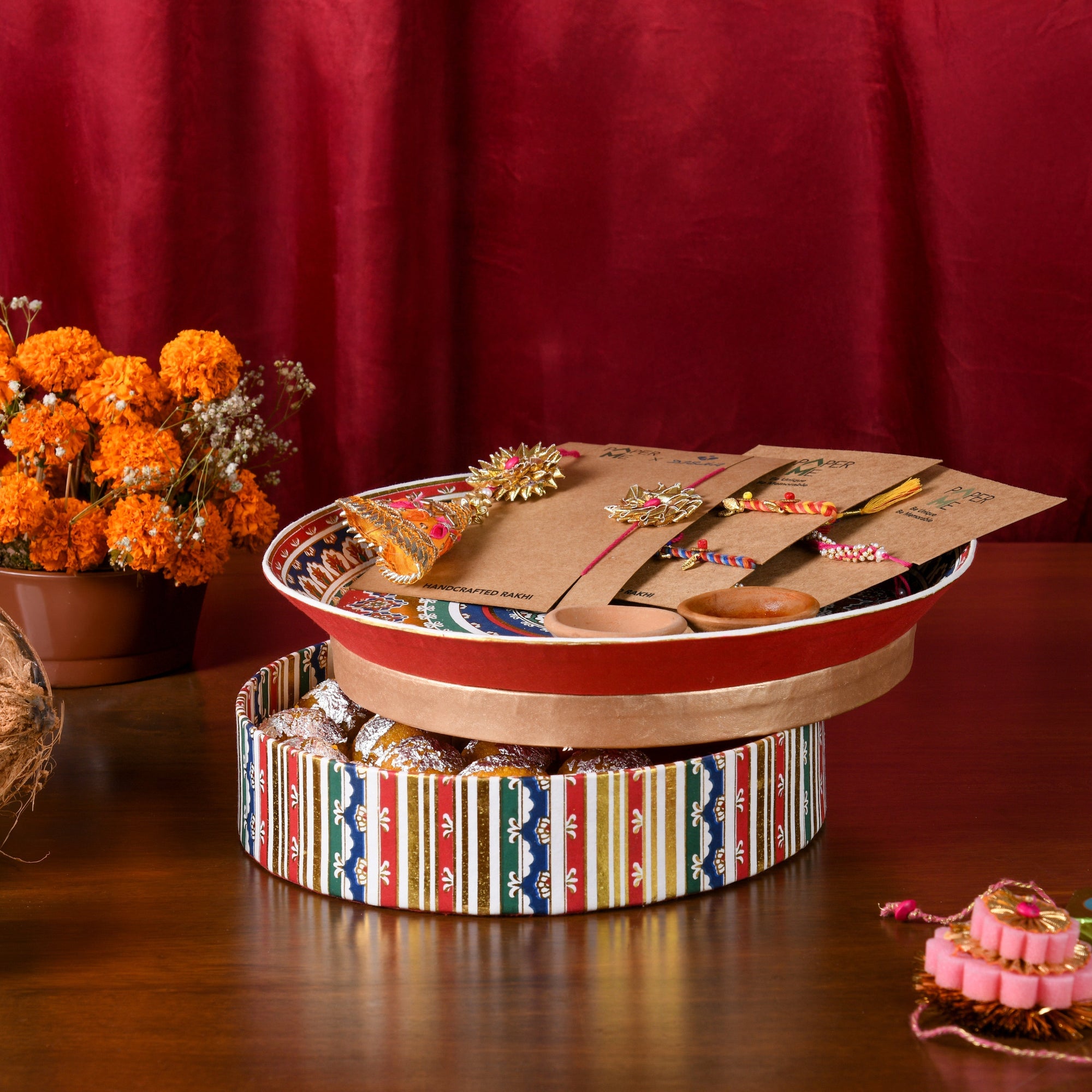 Aarti Thal Shaped Box