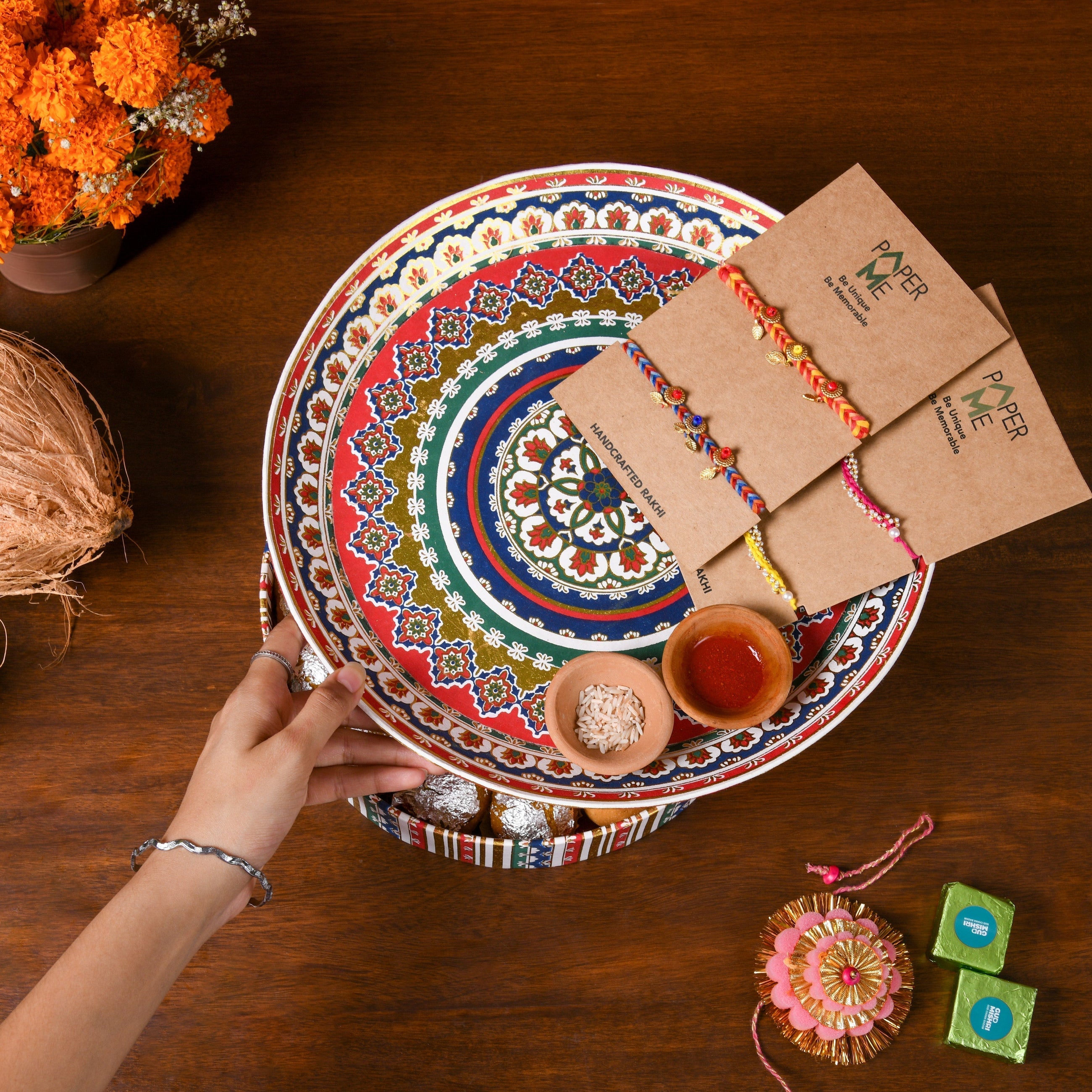 Aarti Thal Shaped Box