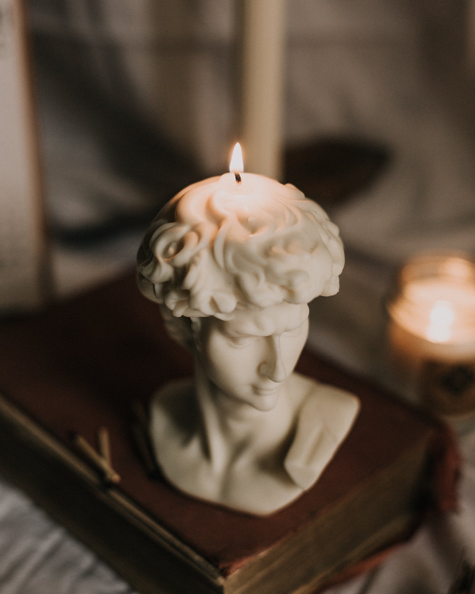 David Bust Candle