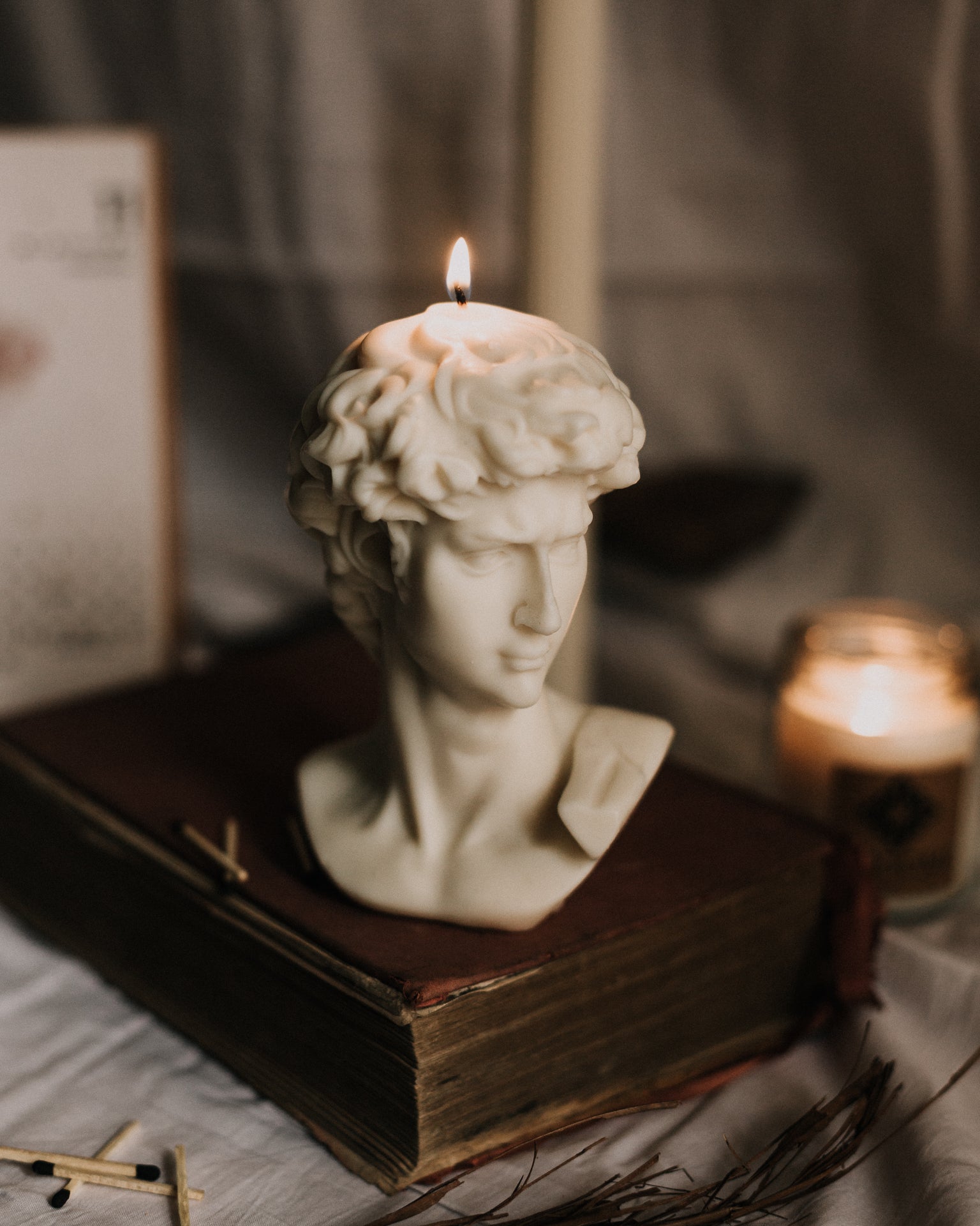 David Bust Candle