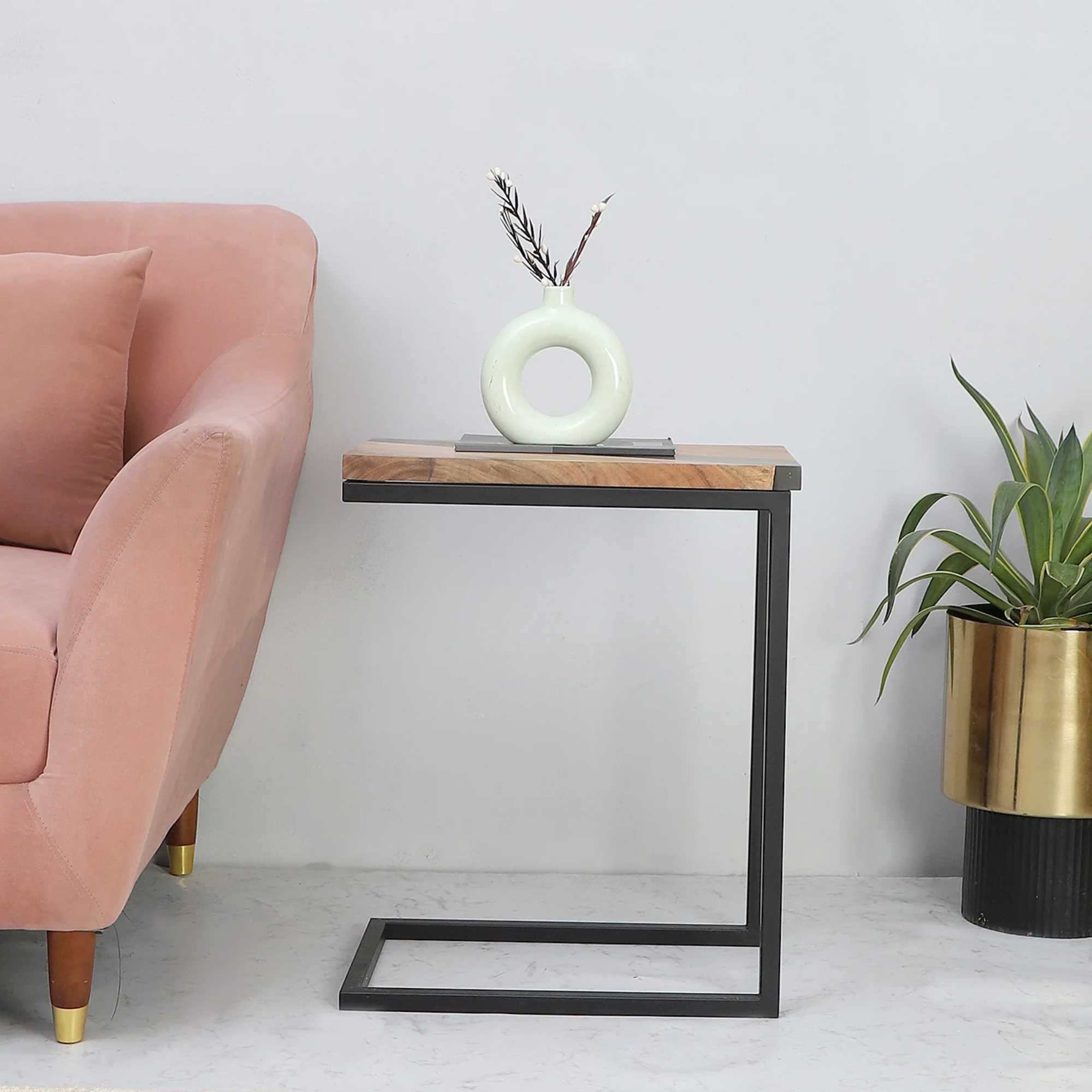 Island Paradise Side Table - Tinted Grey