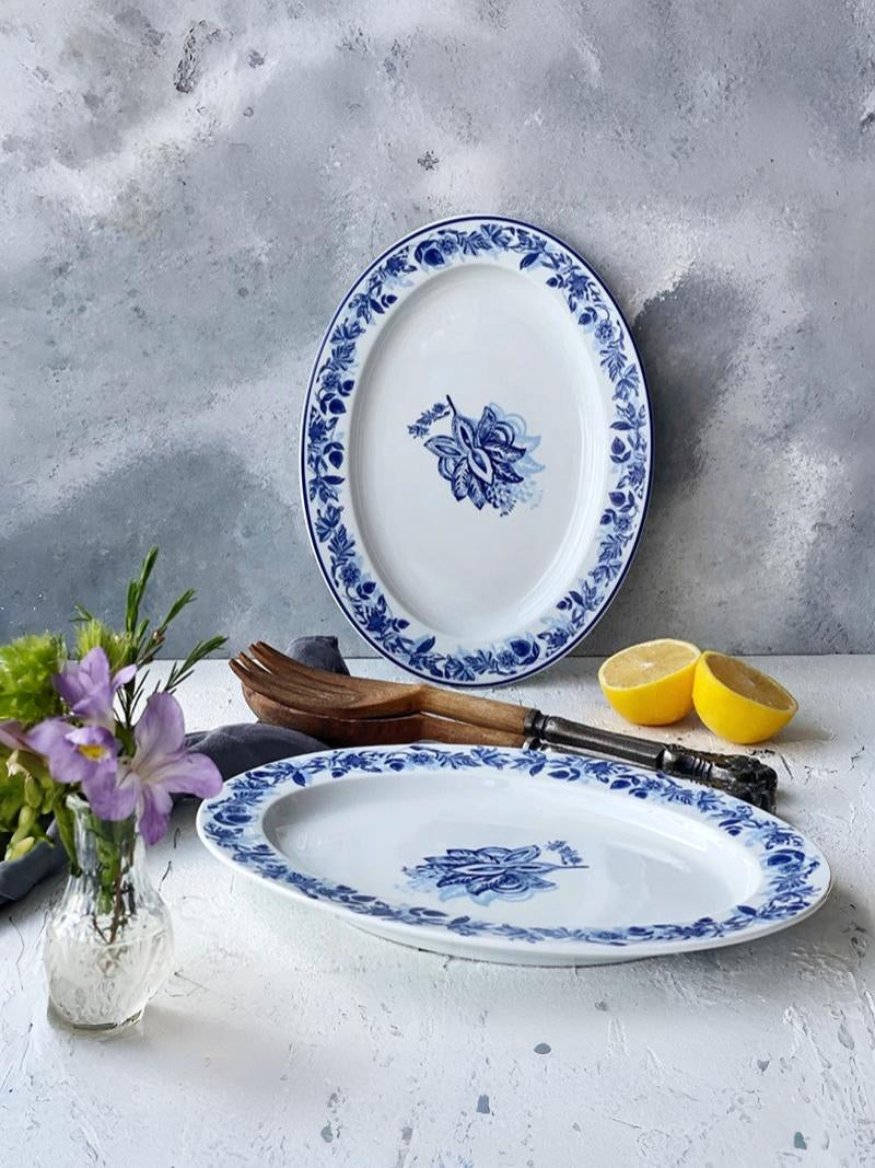 Georgian Garden Oval Serving Plate