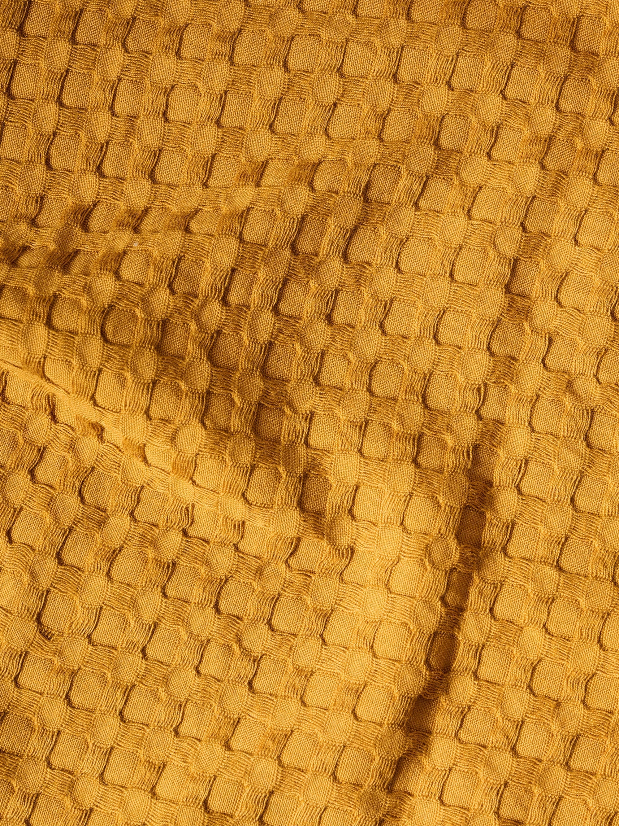 Honeycomb Cotton Bamboo Waffle Bath Towel
| Ochre