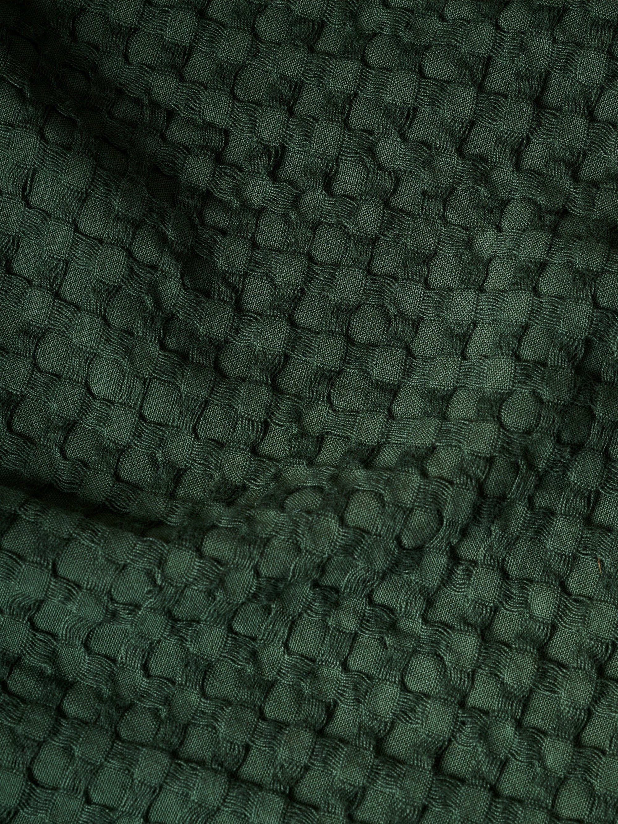 Honeycomb Cotton Bamboo Waffle Bath Towel
|Verde