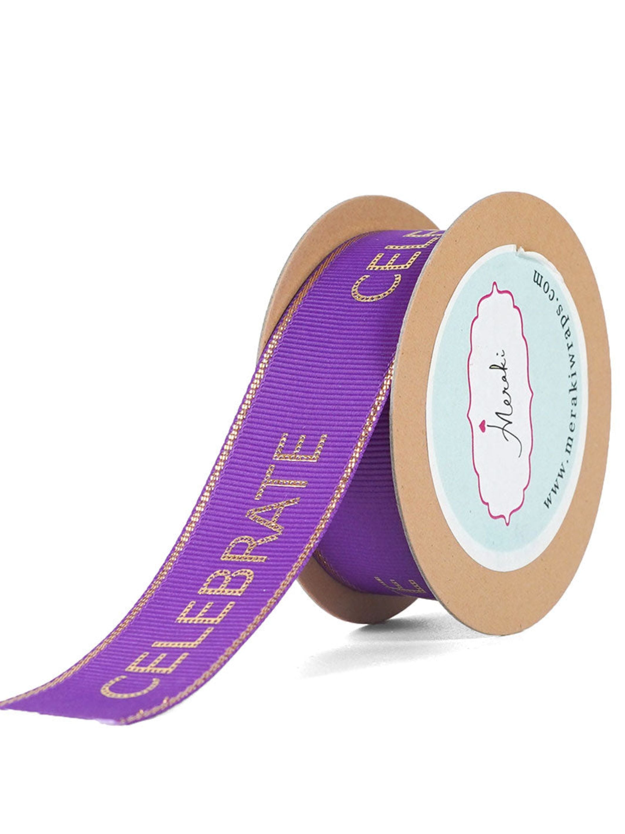 Celebrate Gold Foiled Ribbon