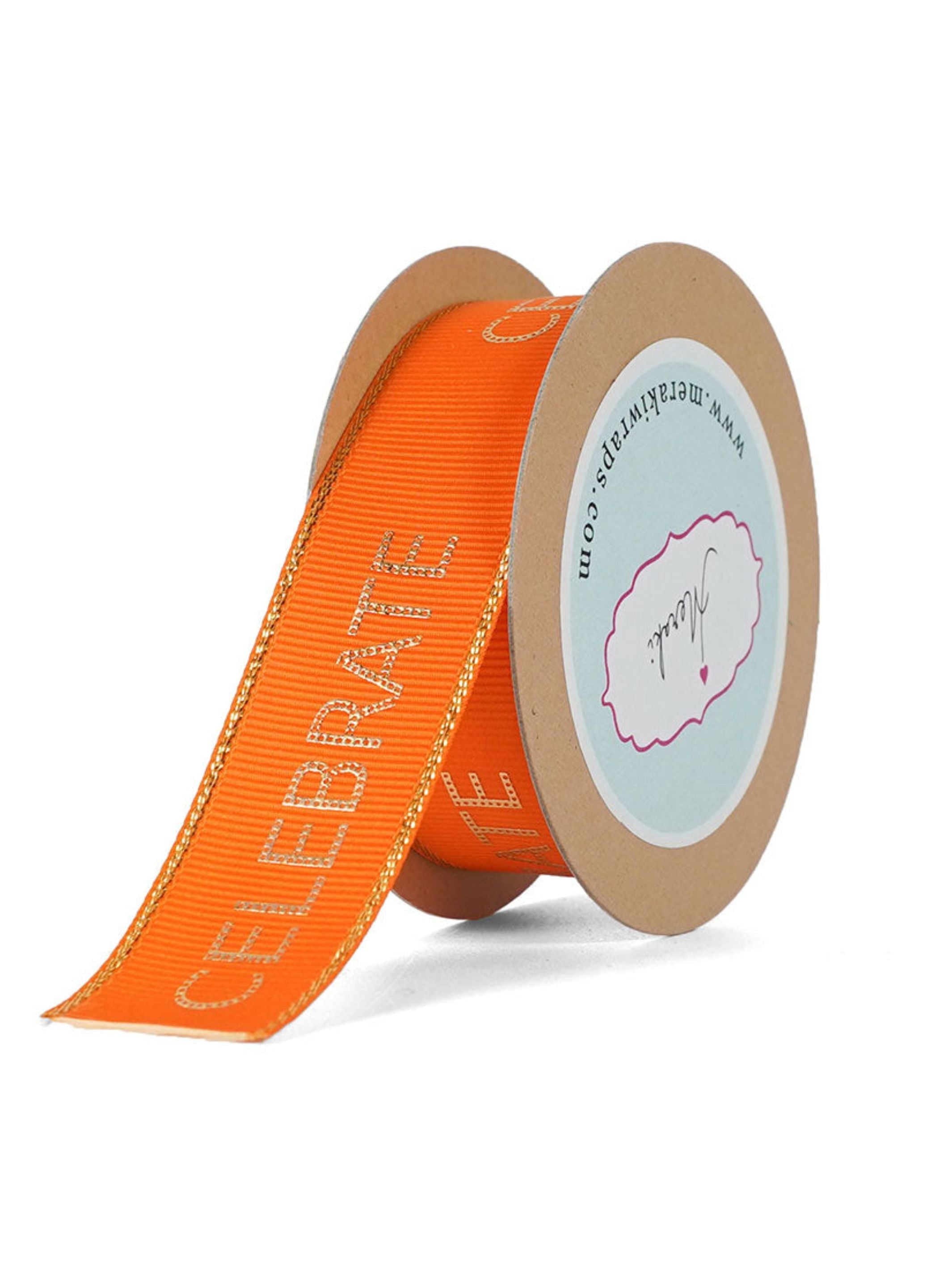 Celebrate Gold Foiled Ribbon