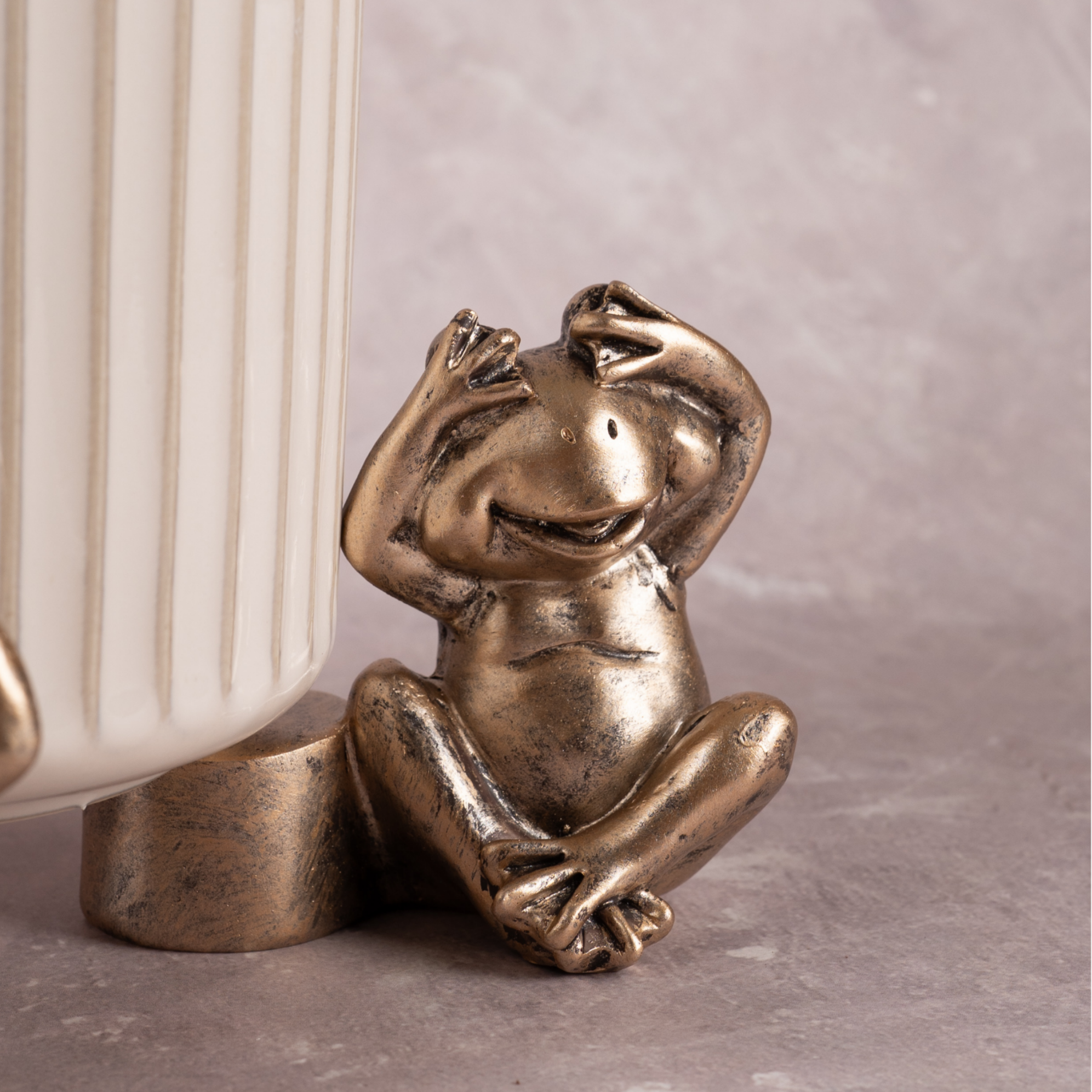Three Frogs of Wisdom - Set of 3 (Gold)