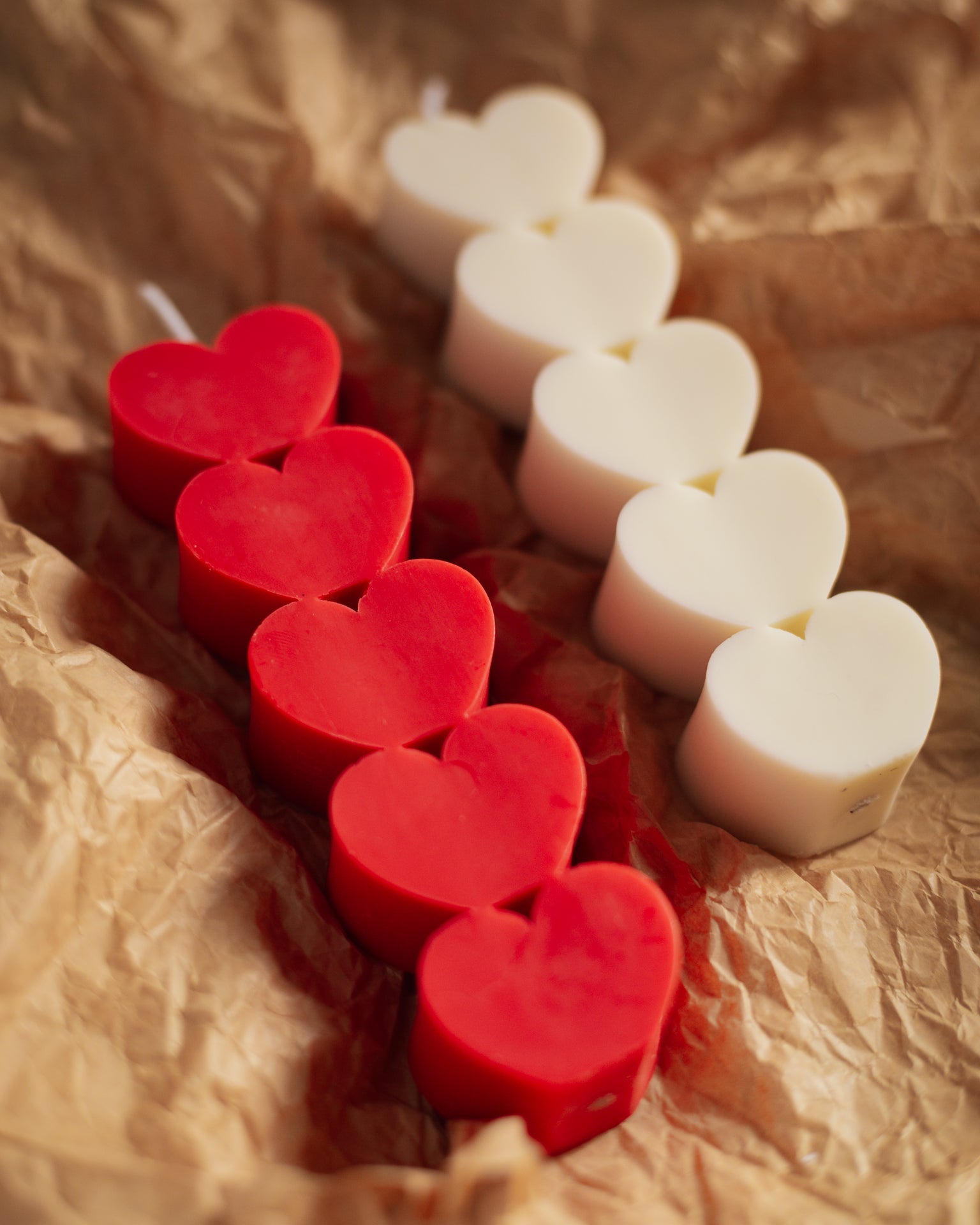 Heart Pillar Candles (Set of 2)