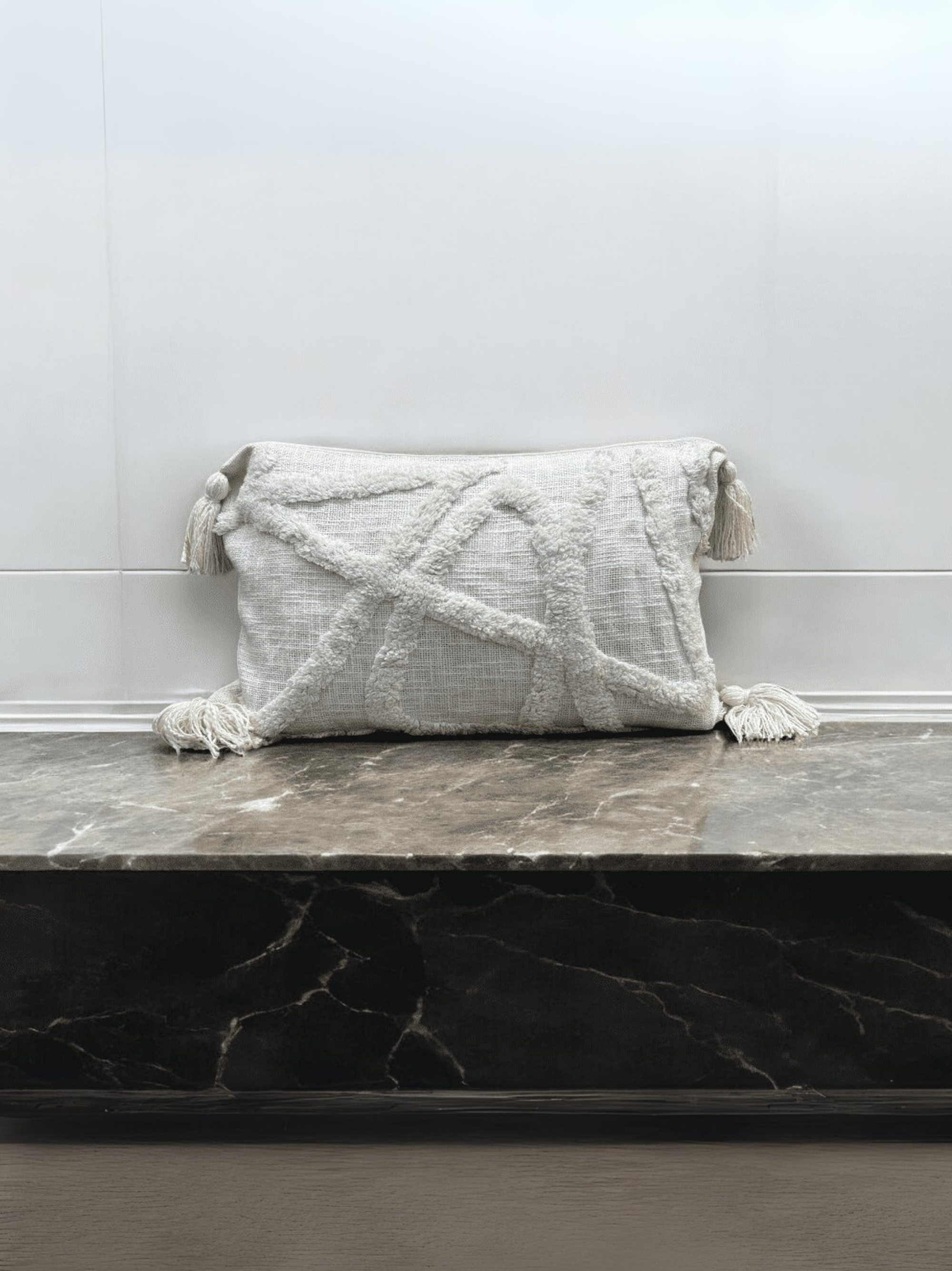 Ivory Dream Tufted Cushion Cover- Set of 5