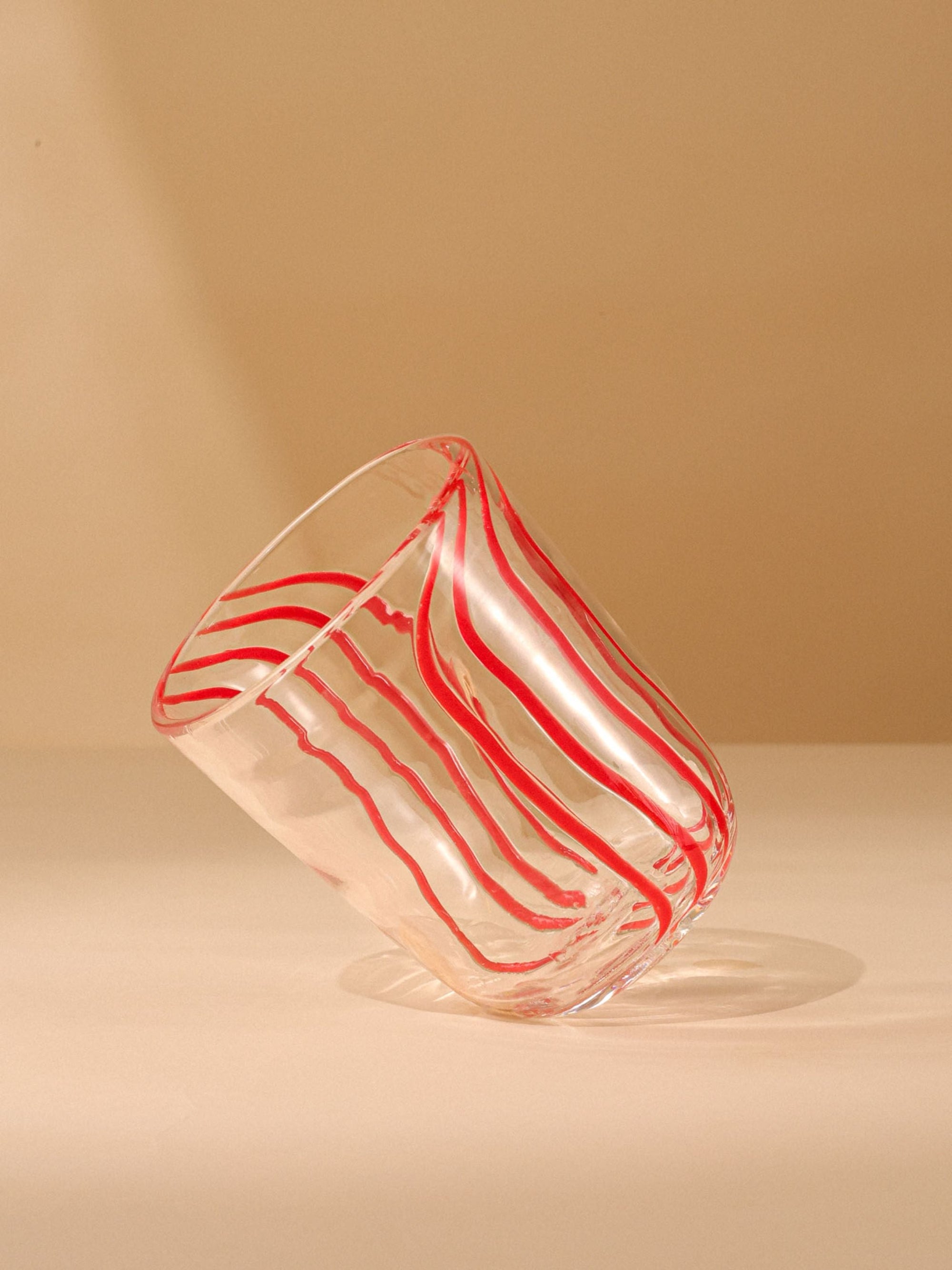 Handblown Glass - Beachcomber Red