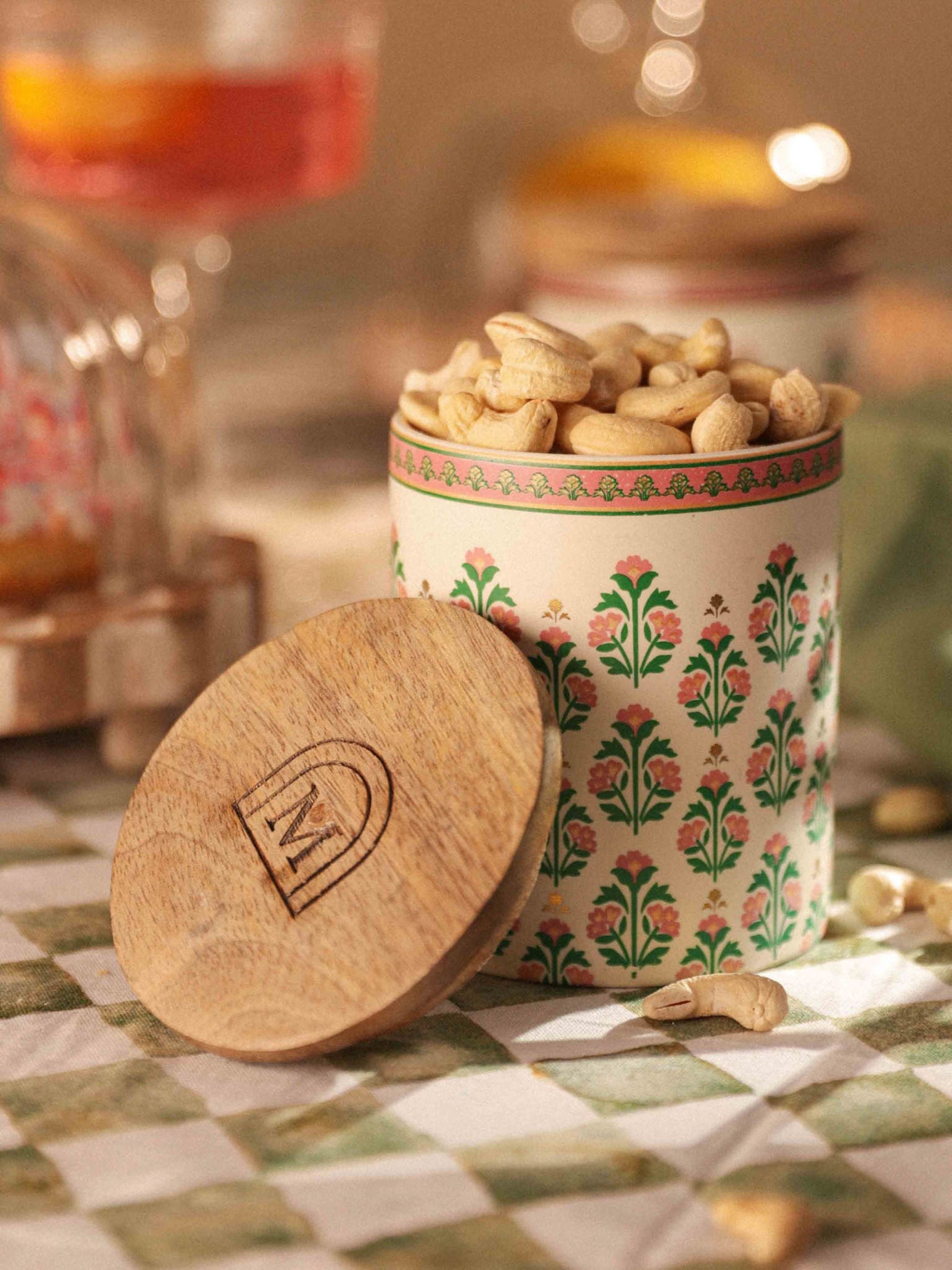 Ceramic Cookie Jar Set of 2 - Angoor Bela Forest