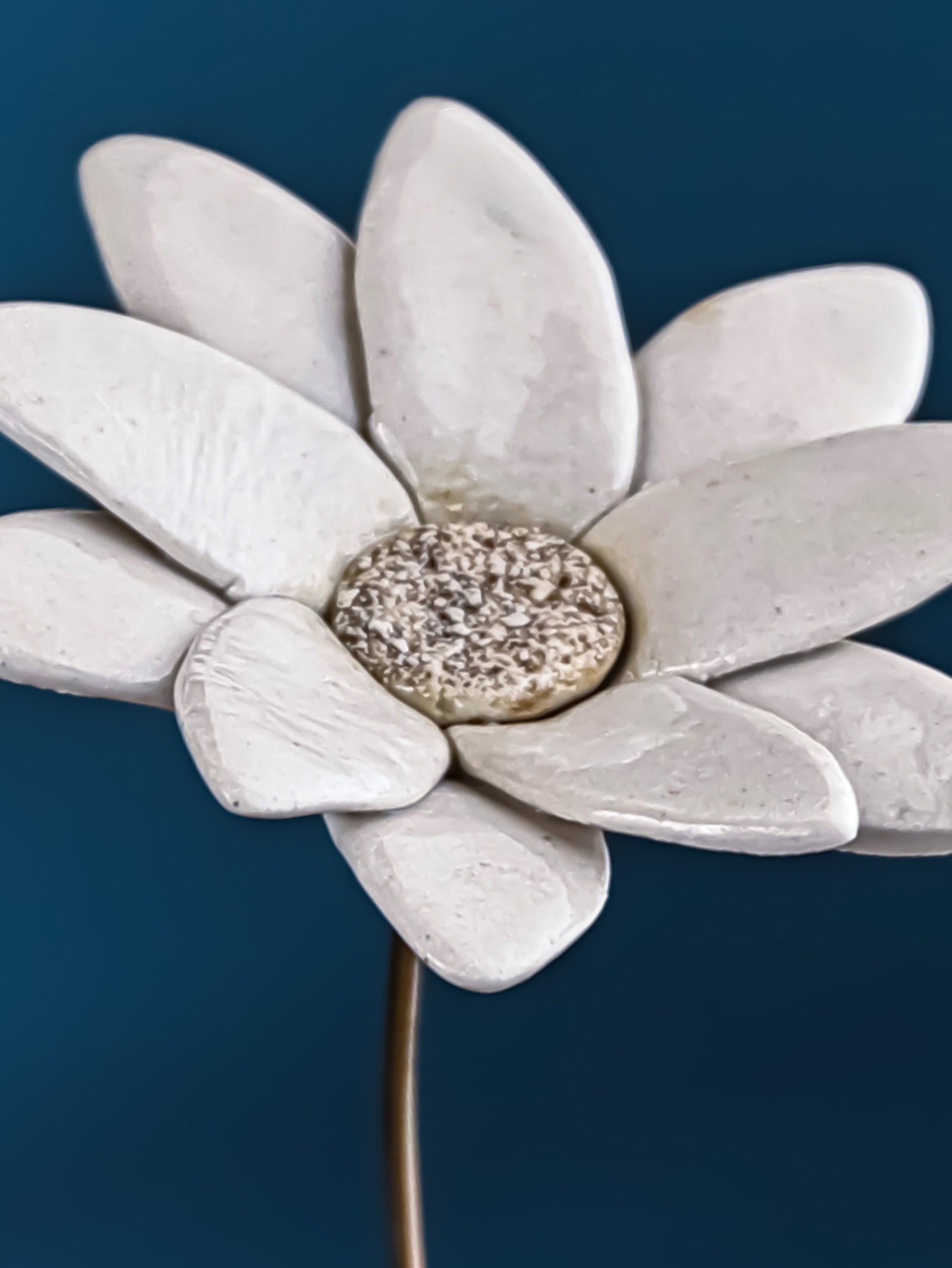 Fire Flower - Single flower stem (White)