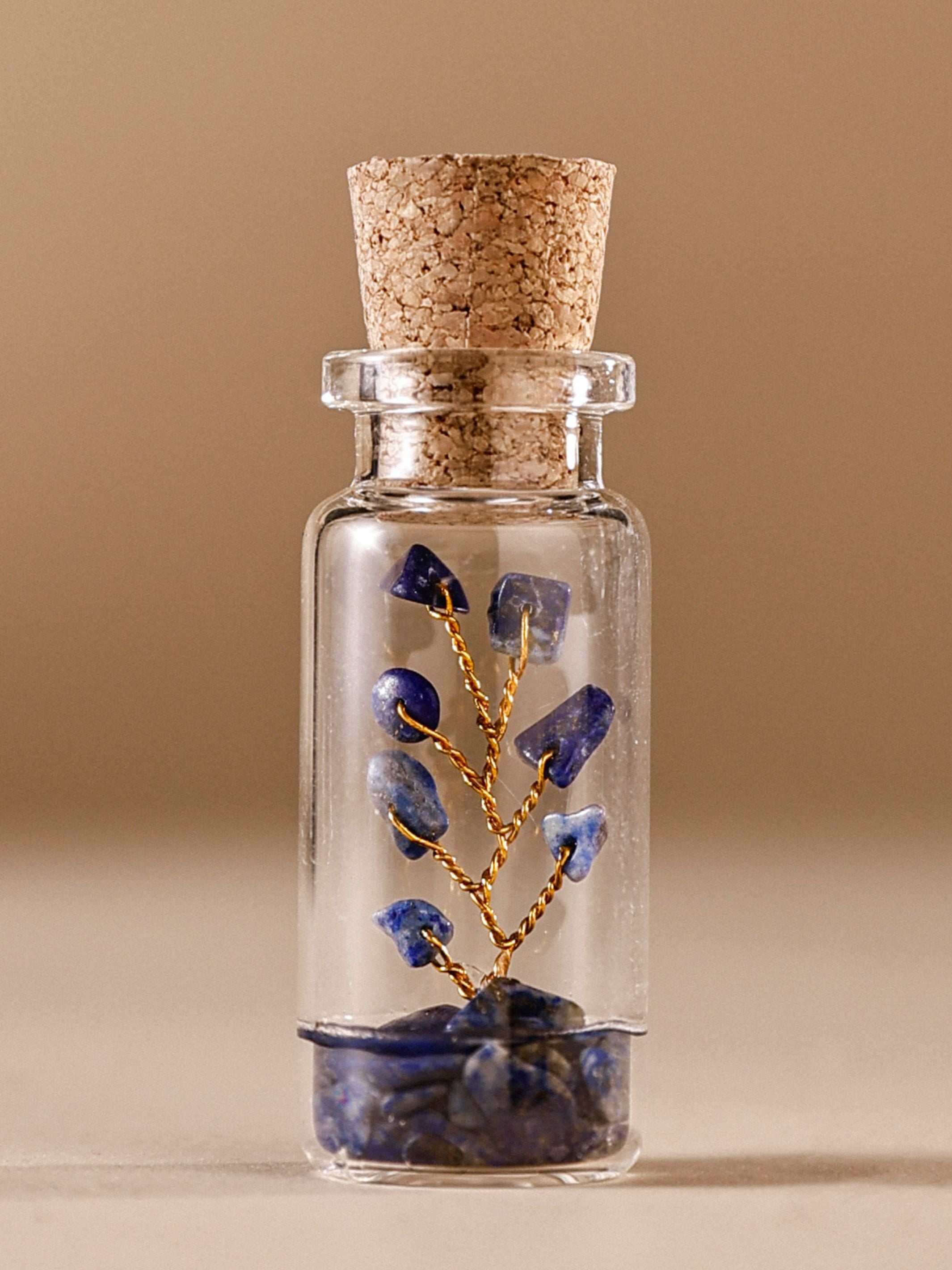 Small Bottle Tree Set of 2 - Lapis Lazuli