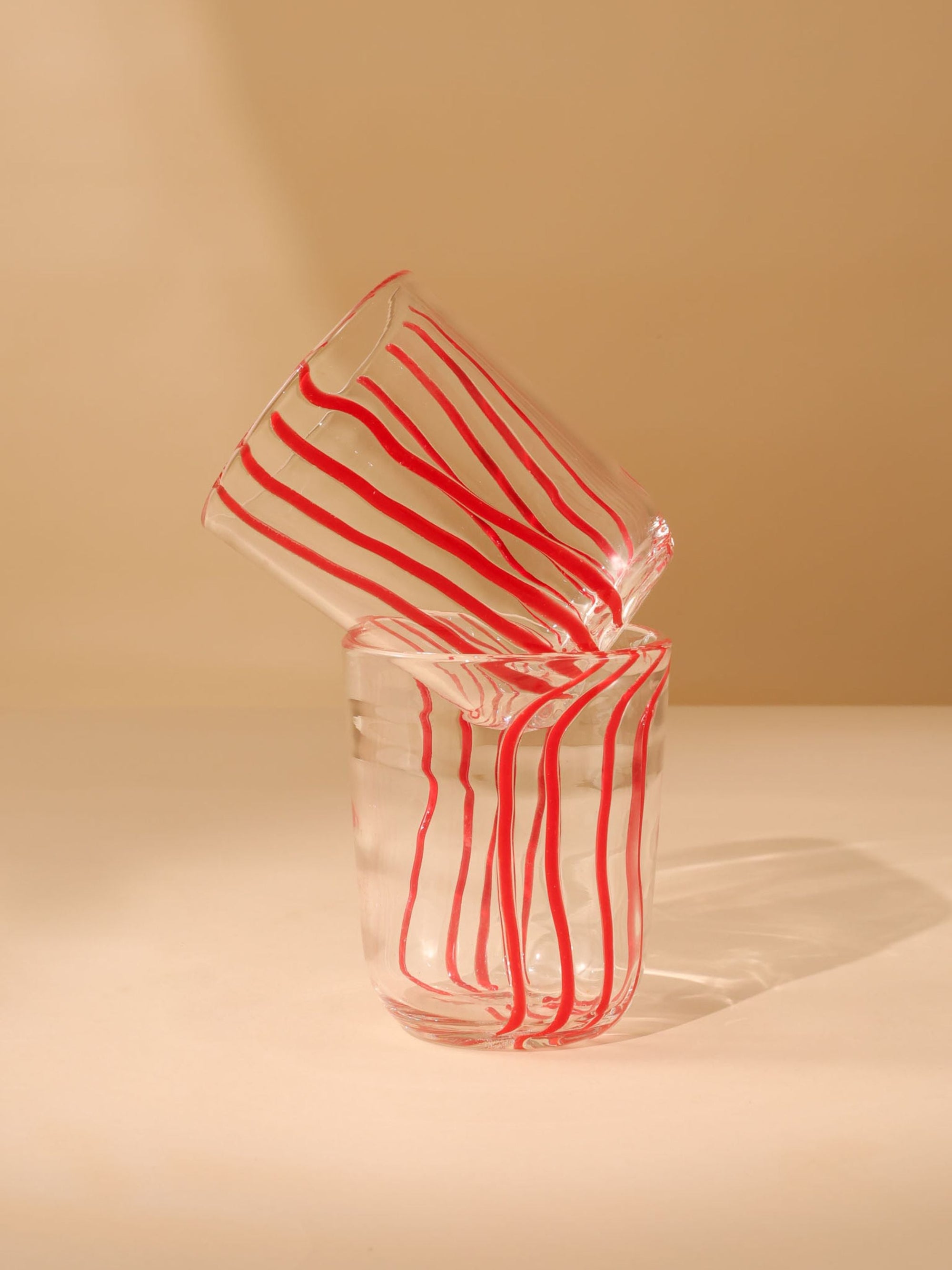 Handblown Glass - Beachcomber Red