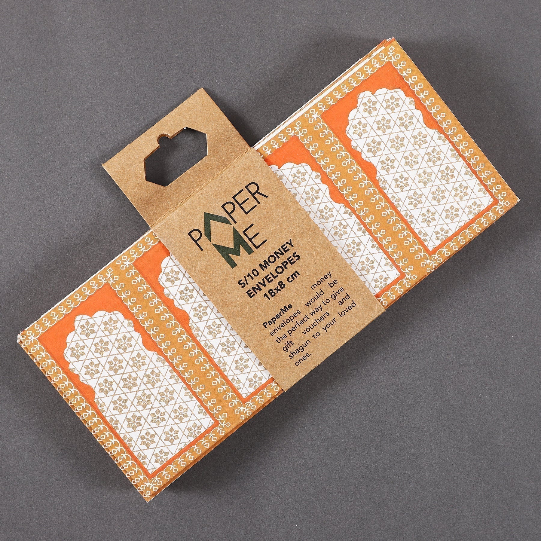 Jharokha Orange Money Envelope