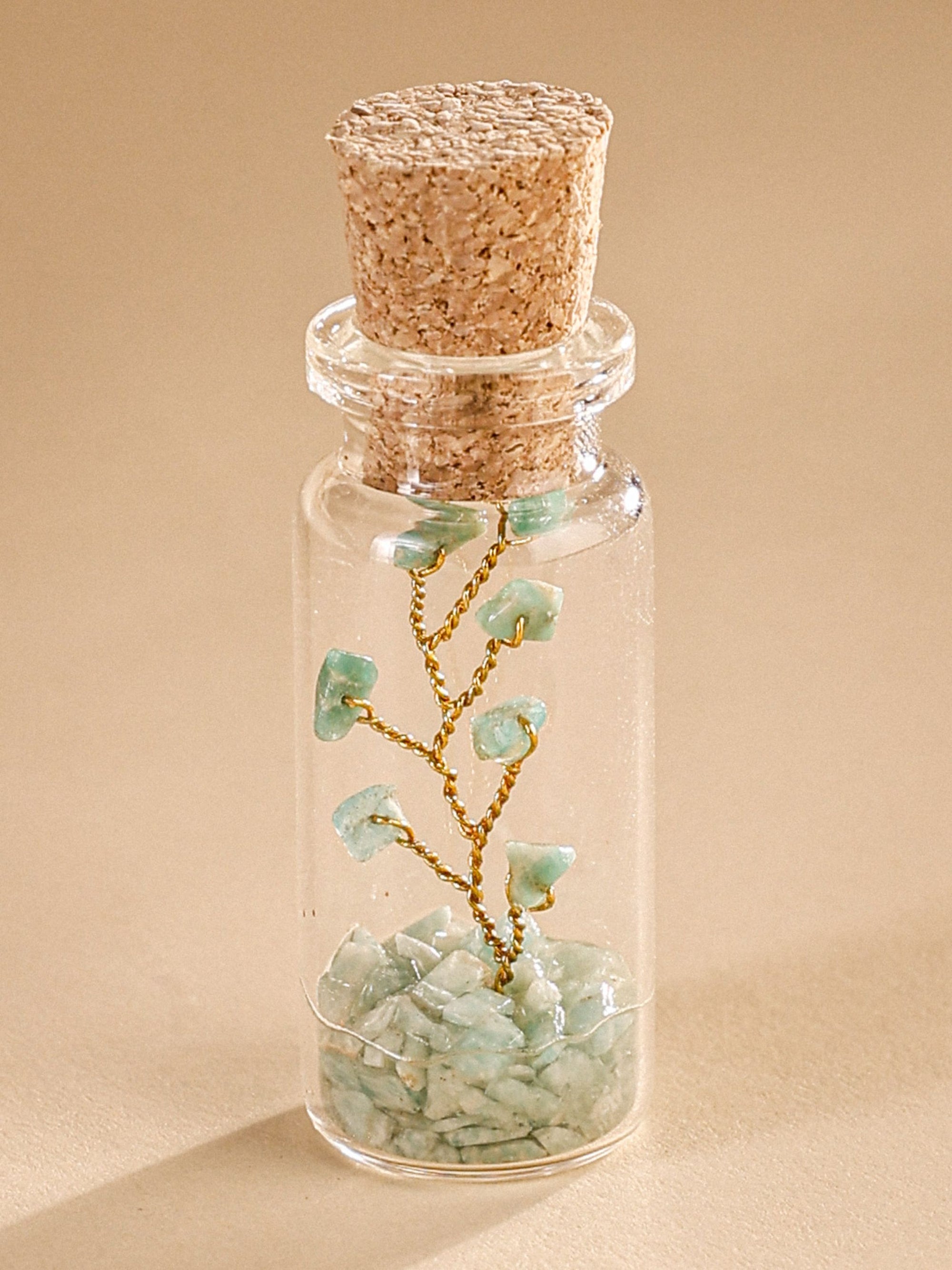 Small Bottle Tree Set of 2 - Amazonite