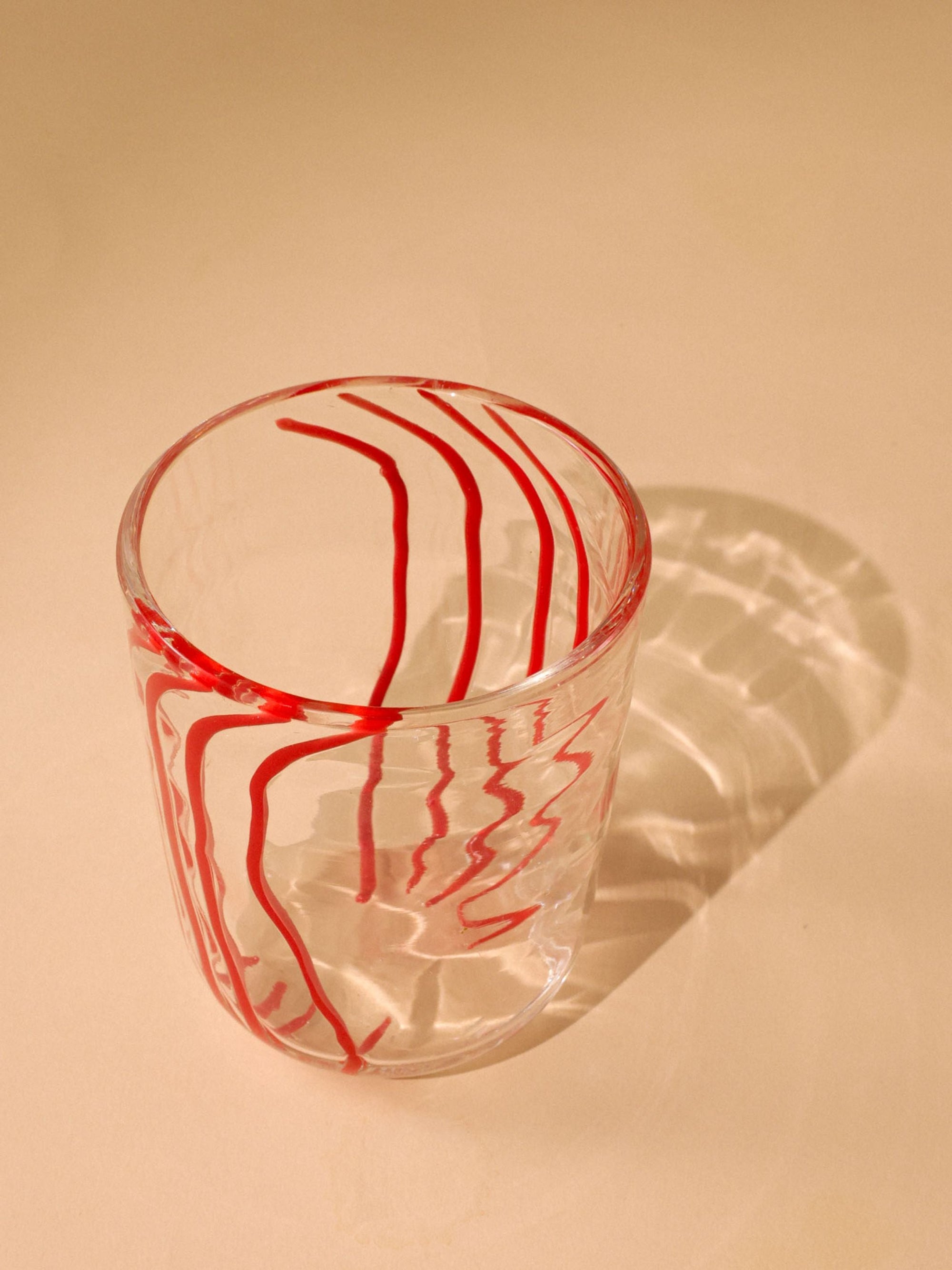 Handblown Glass - Beachcomber Red