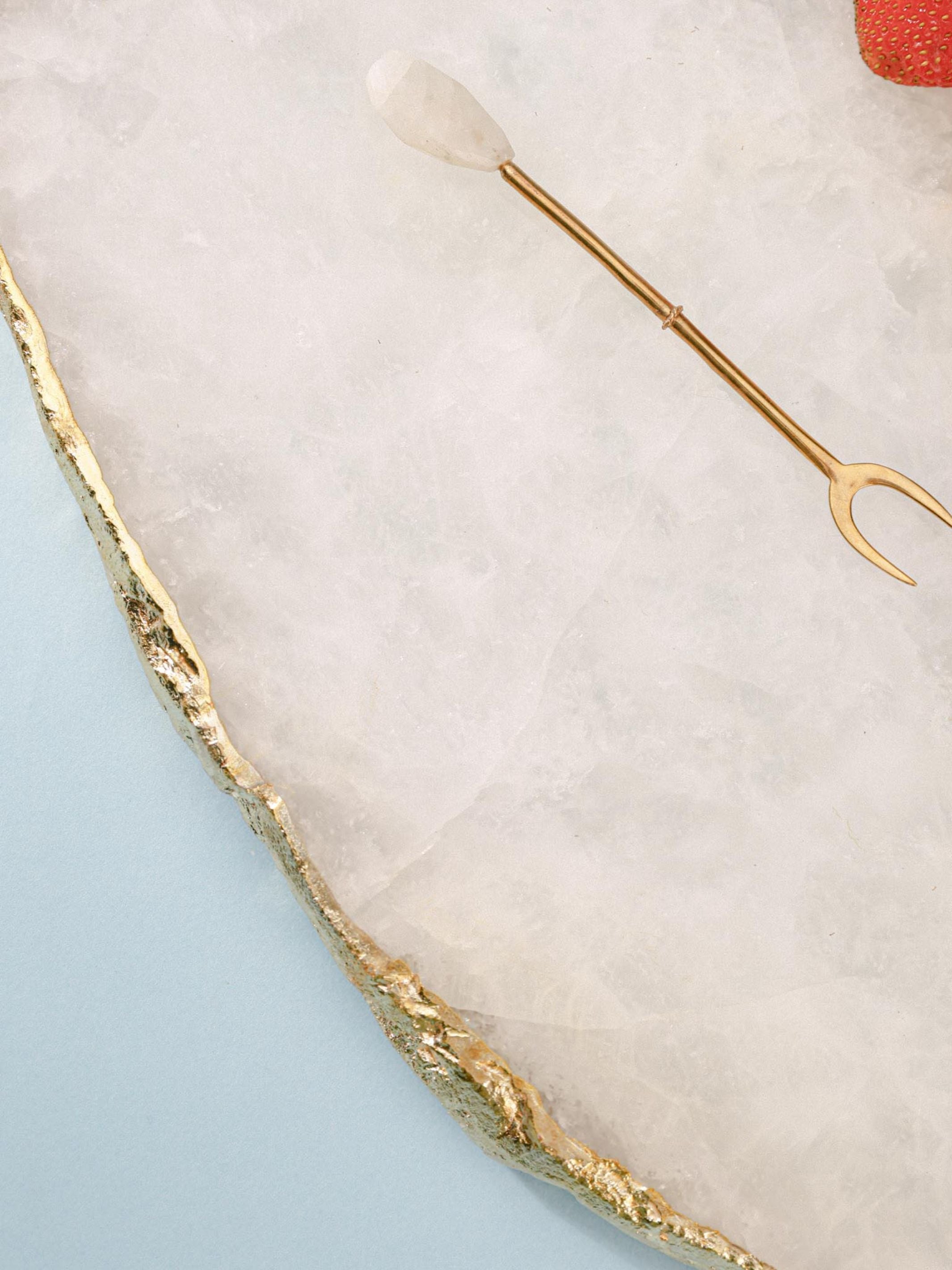 Semi Precious Platter - White Quartz