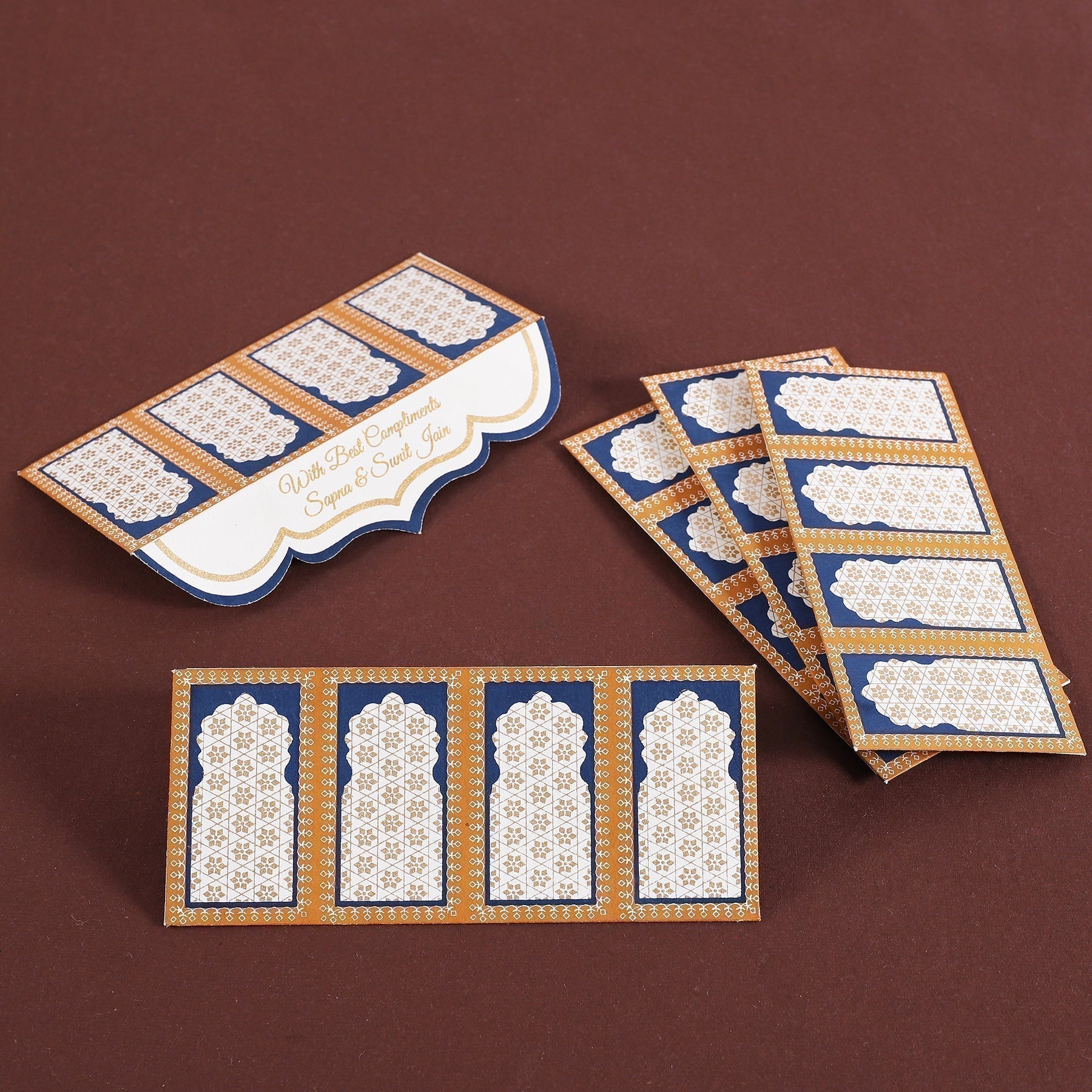 Jharokha Blue Money Envelope