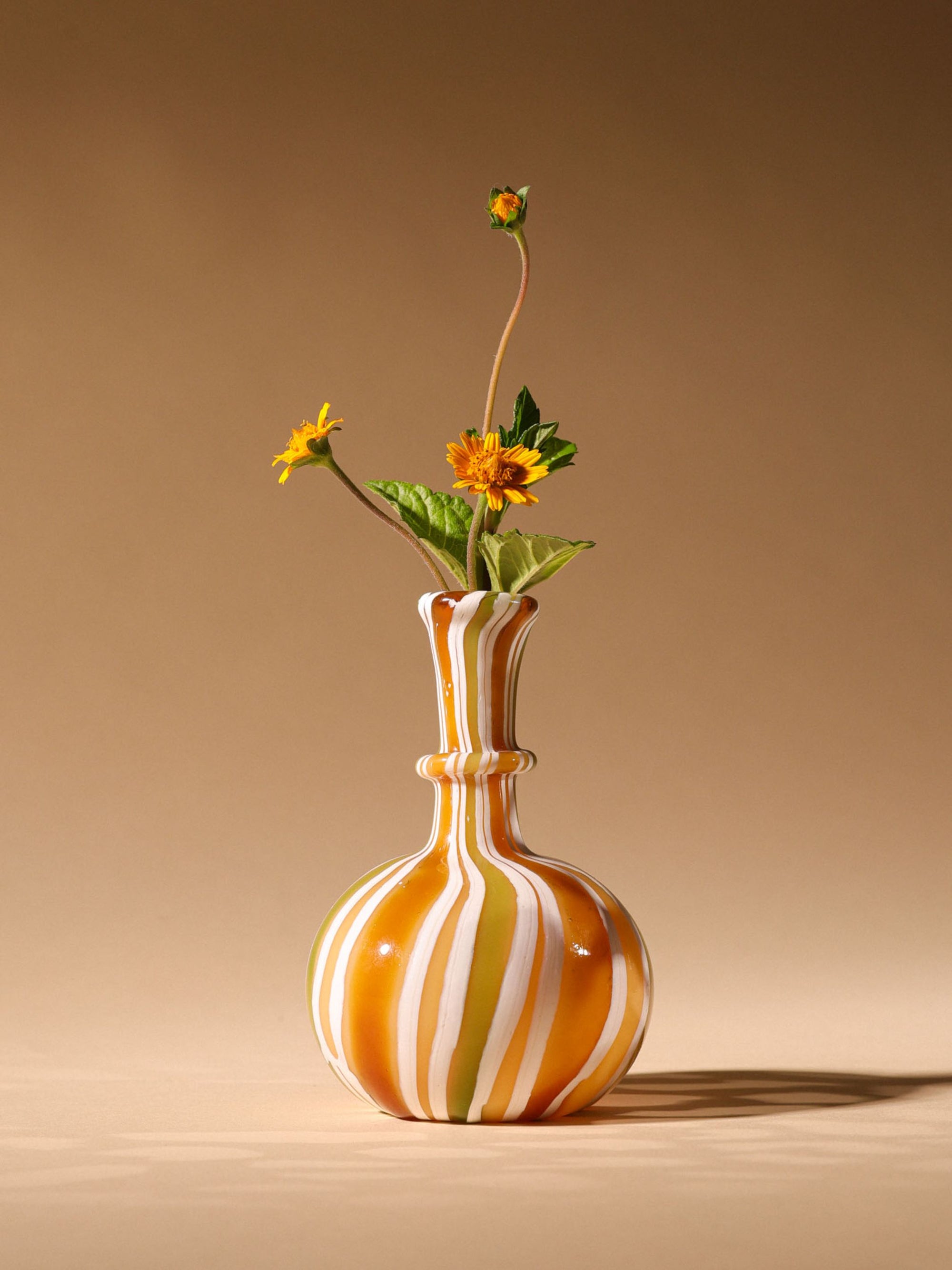 Murano Glass Vase - Earthy Hues