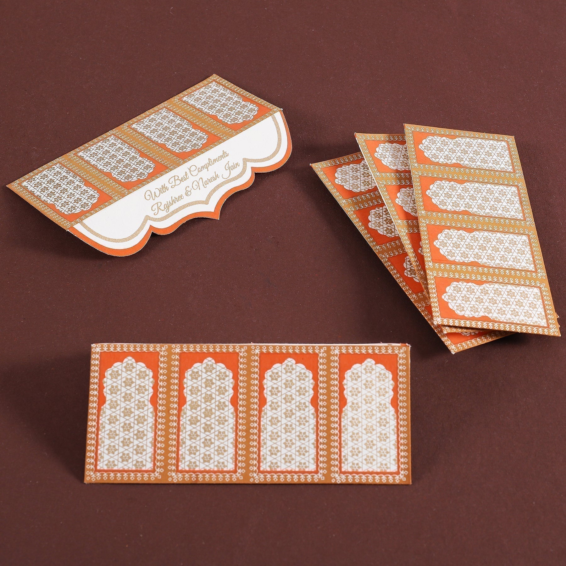 Jharokha Orange Money Envelope