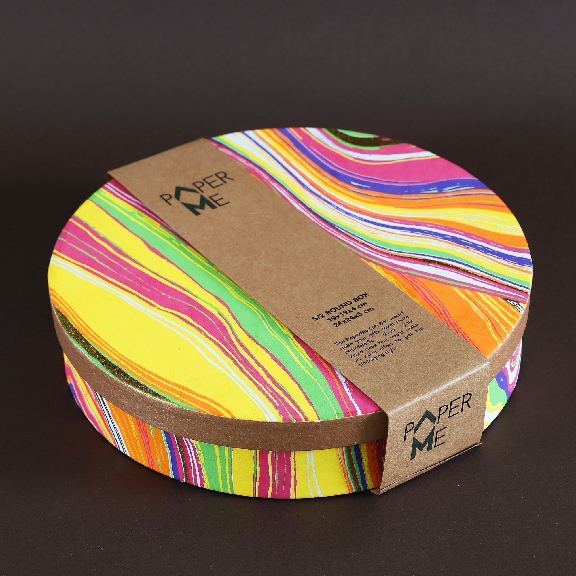 Leheriya Round Gift Box (Set of 2)