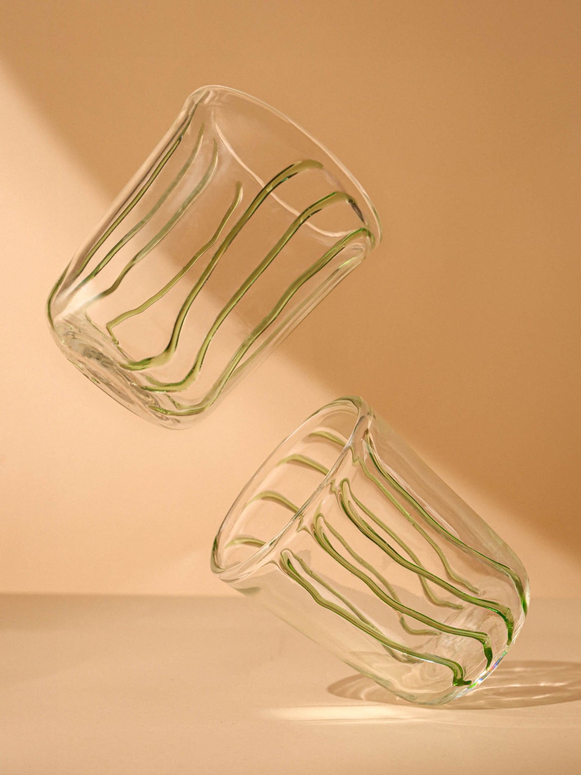 Handblown Green Glass - Beachcomber