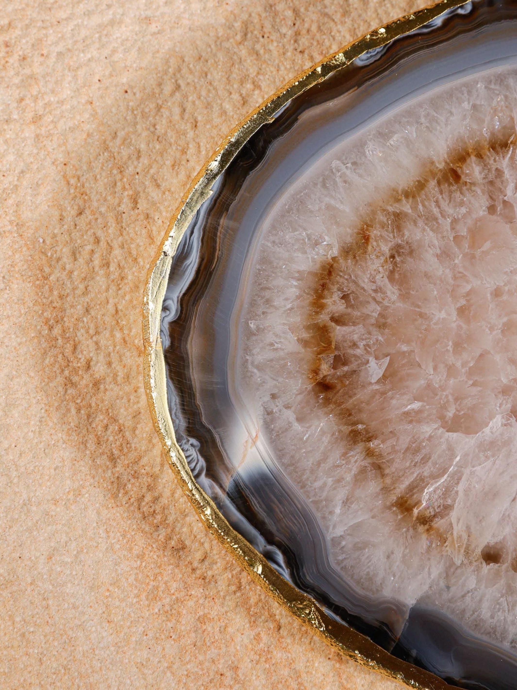 Semi Precious Platter - Grey Quartz