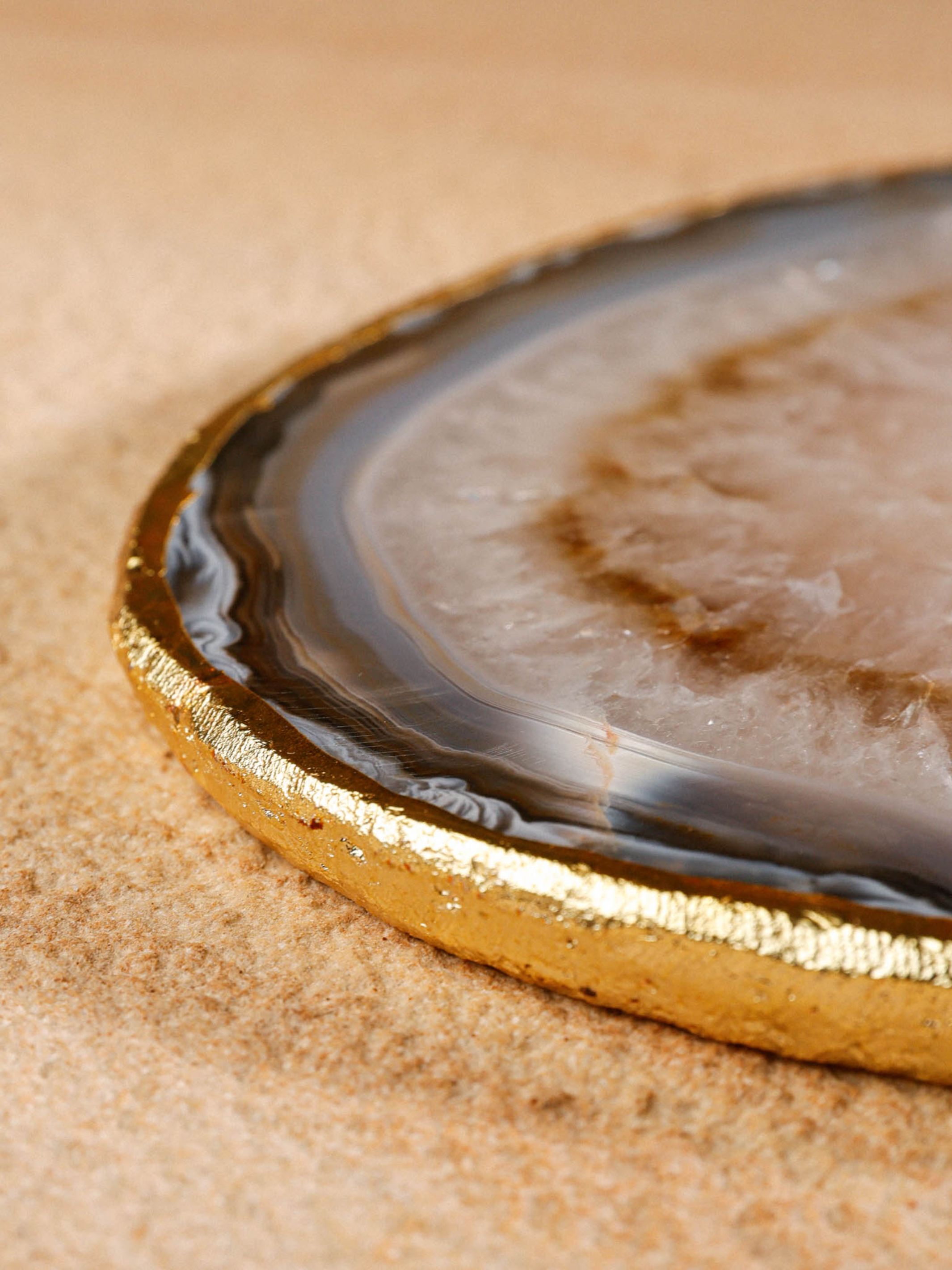 Semi Precious Platter - Grey Quartz